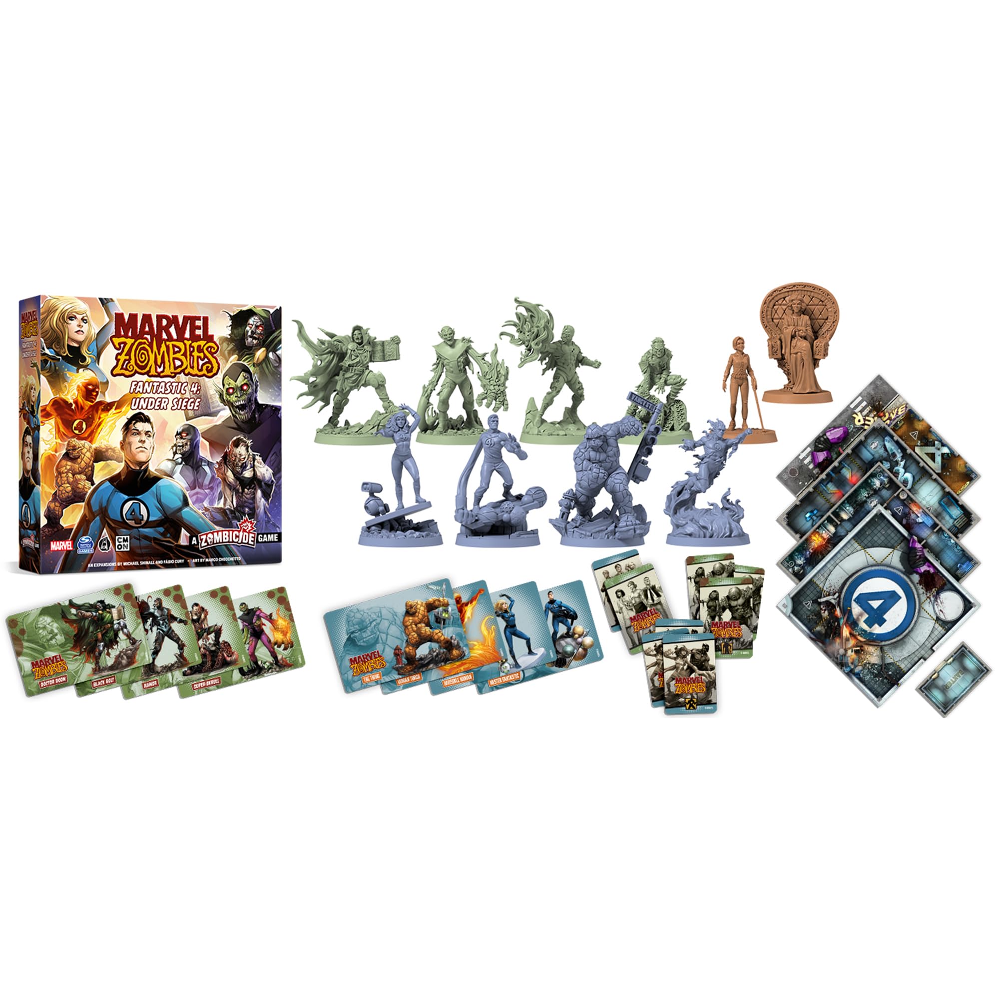CMON Marvel Zombies: Fantastic 4 Under Siege Miniatures Brettspiel (CMNMZB004) 3