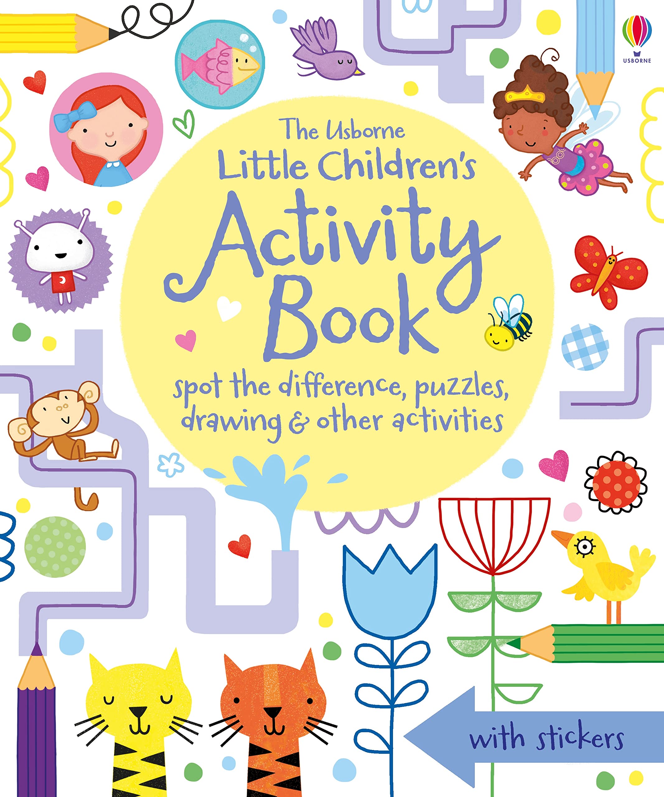 Usborne Little Children's Activity Book - Spot the Difference, Puzzles & Drawing | Paperback