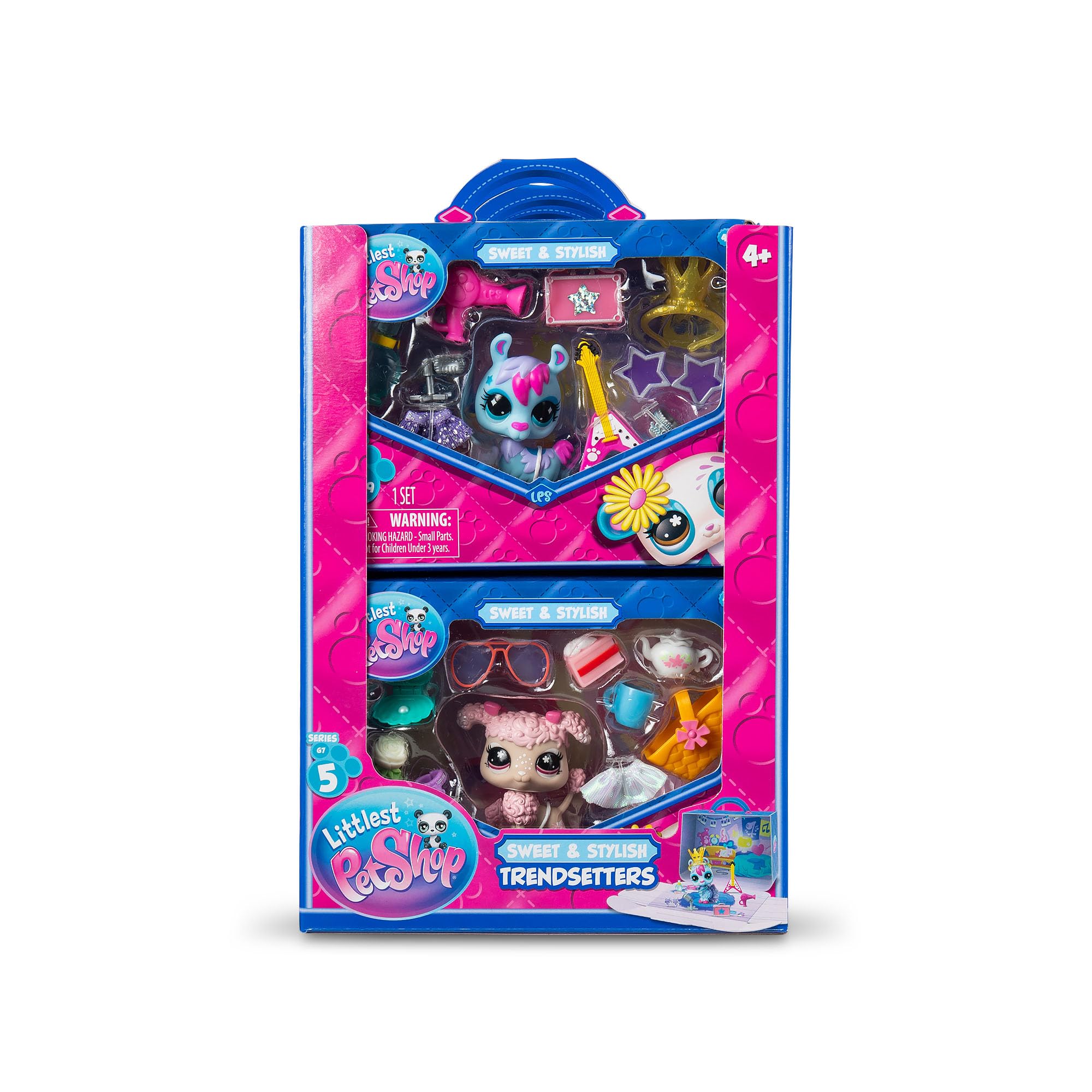 Littlest Pet Shop Preppy Deer Toy Figure - Series 5 Collectible Bobblehead with 9 Accessories | Ages 4+ 7