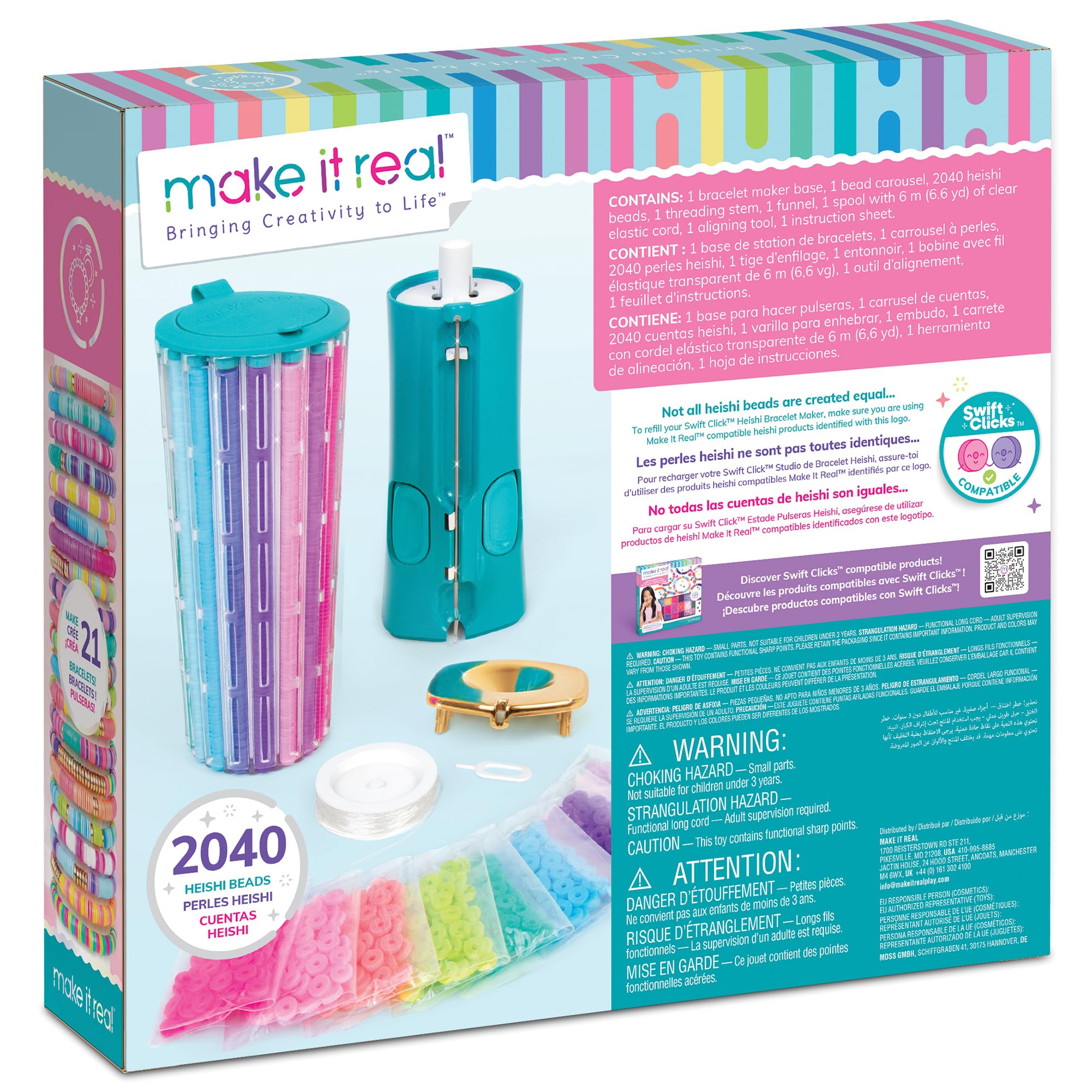 Make It Real Swift Clicks Heishi Bracelet Maker 9