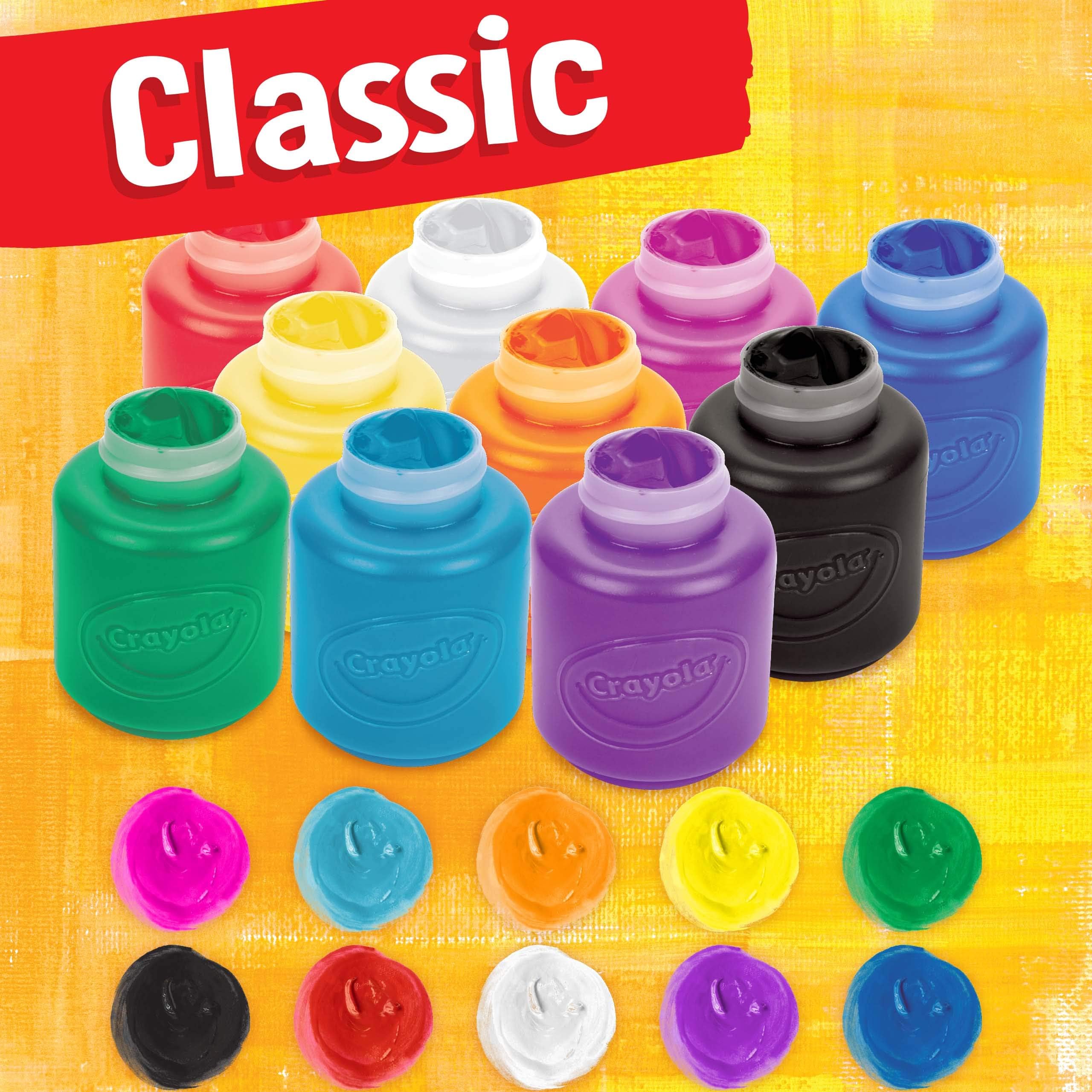 CRAYOLA Washable Kids Paint Set - 10 Classic Colors | Tempera Paint | Ages 3+ 2