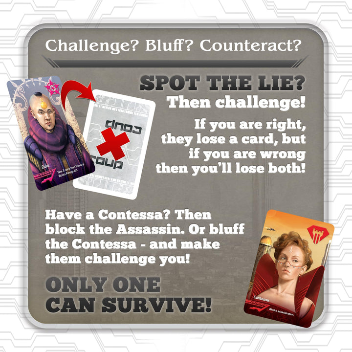 Indie Boards and Cards Coup Card Game