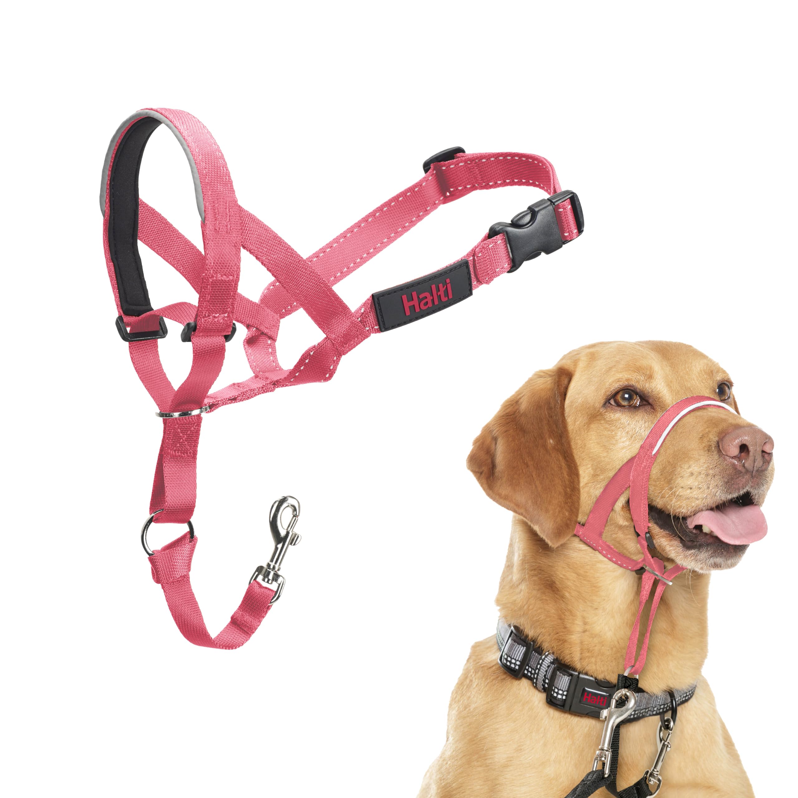 Halti Headcollar for Dogs - Stops Pulling | Size 3, Pink 1