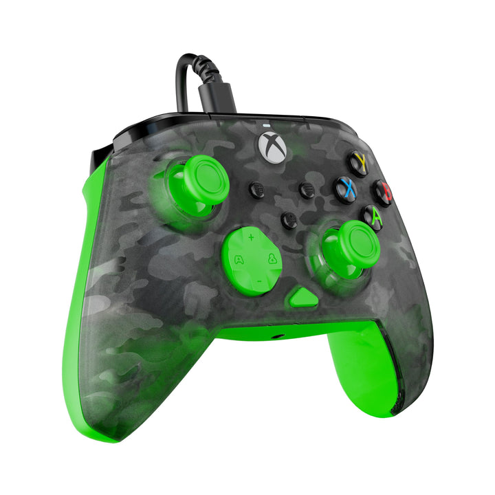 Turtle Beach Rematch Core Wired Gaming Controller for Xbox & PC - Green and Ghost Black Camo