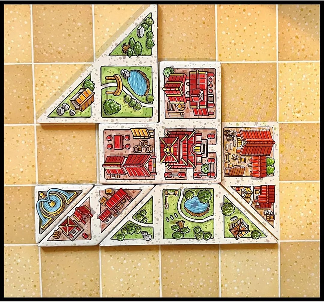 Capstone Games Tangram City Tile Laying Strategy Board Game (TGC-001)