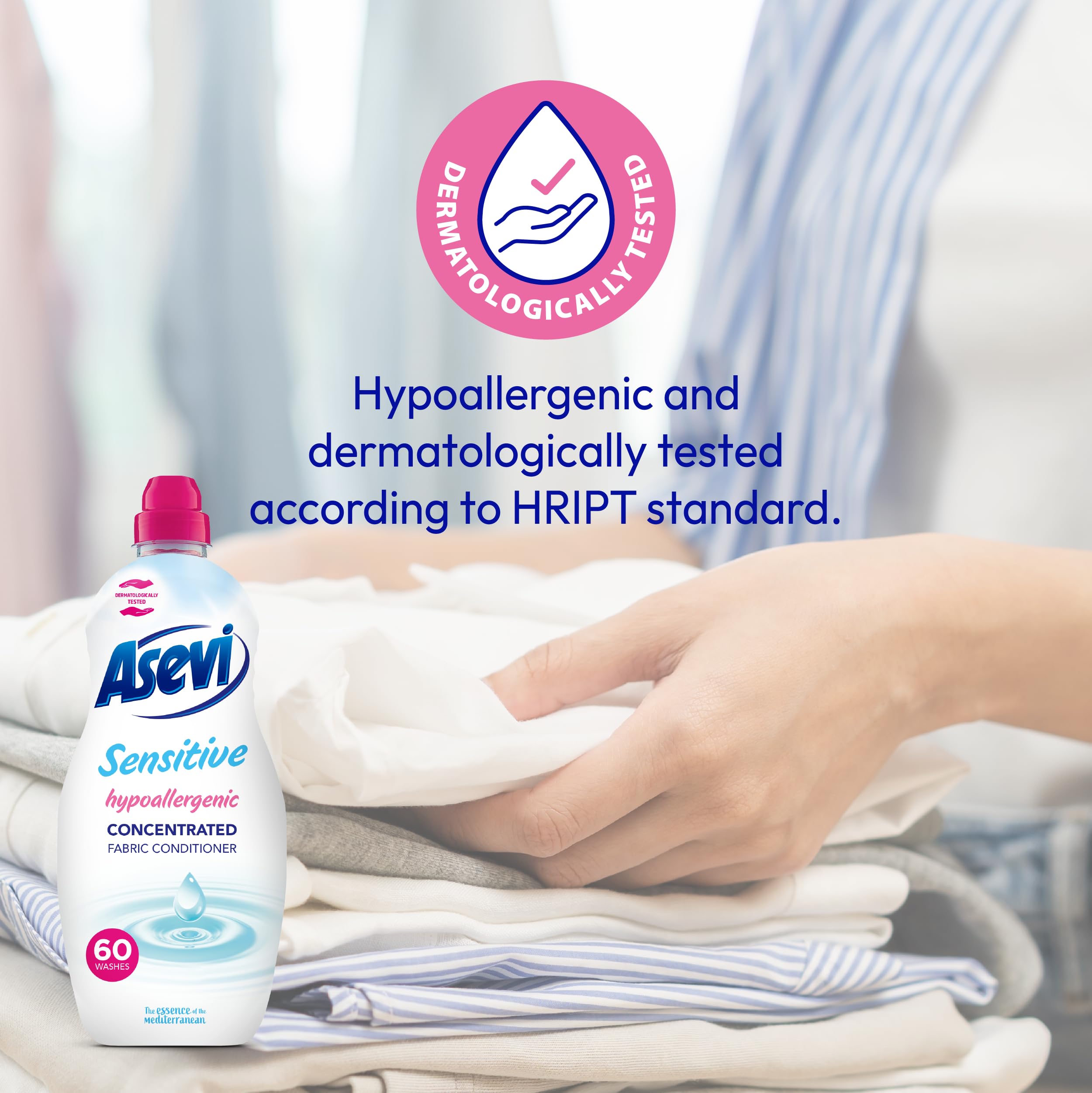 Asevi - Sensitive Fabric Conditioner Liquid (1.38L, 60 Washes) 7