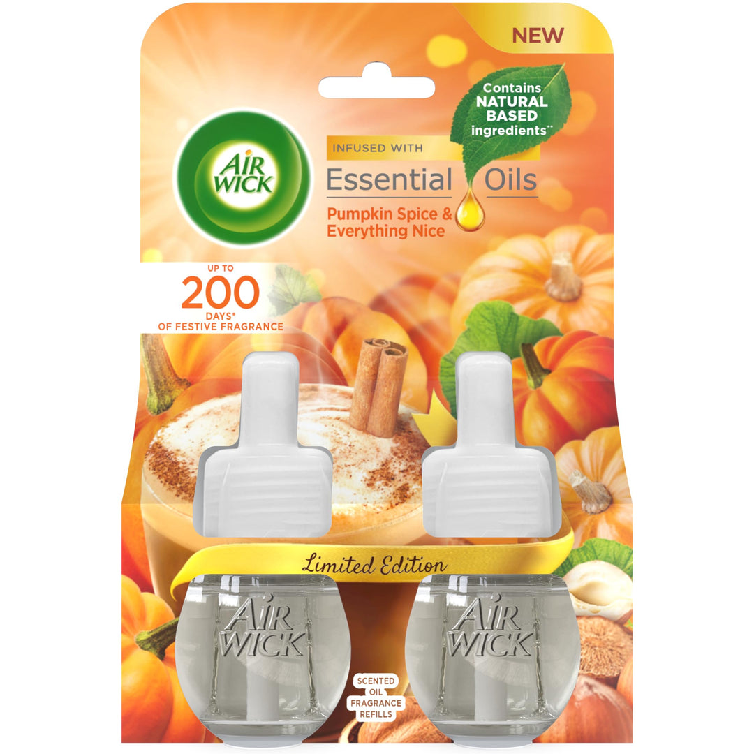 Airwick - Plug in Diffuser Twin Refill Pumpkin Spice & Everything Nice 19ml