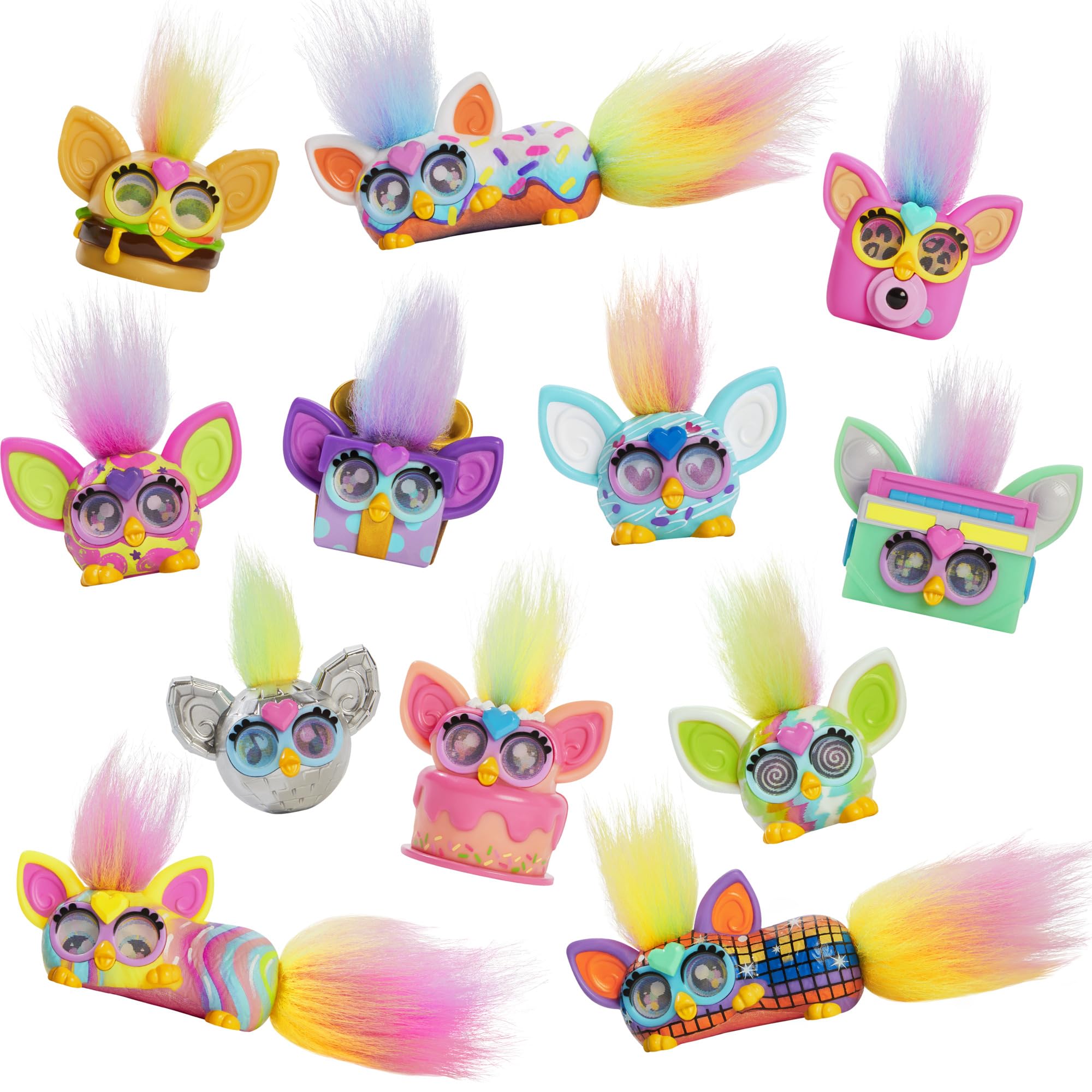 Furby Minis Figure 12 Pack Series 1 - Collectible Pocket-Sized Toys with Changing Eyes 1