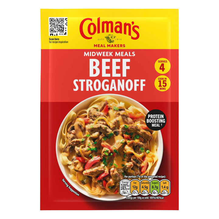Colman's Beef Stroganoff Meal Maker - Quick Sauce Mix for Hearty Family Meals