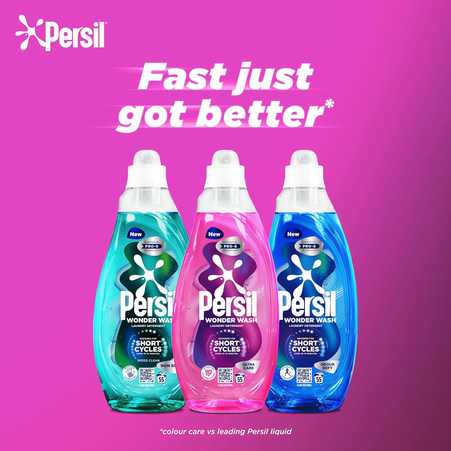 Persil - Wonder Wash Ultra Care Bio Liquid Detergent 1.485 L 5