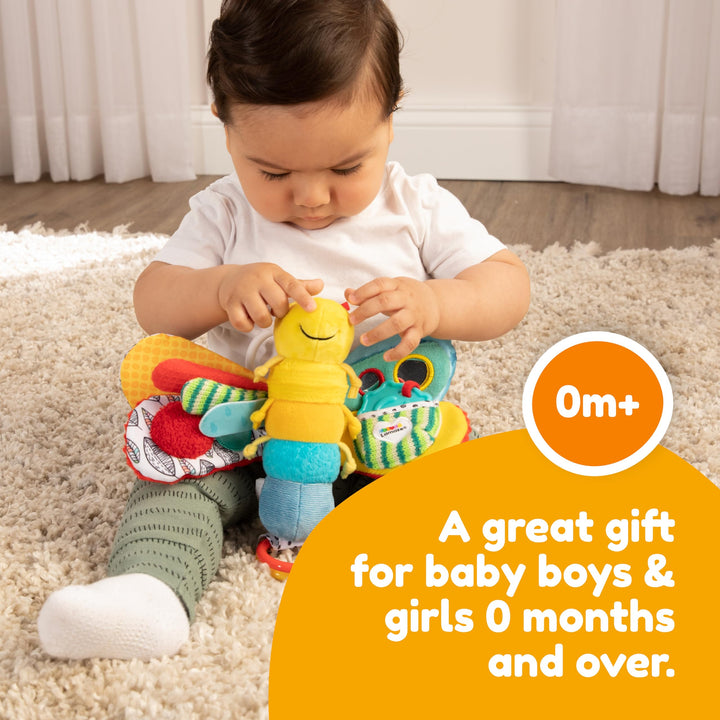 Lamaze Freddie the Firefly - Sensory Toy for Babies 0-12 Months with Teether & Crinkle Wings