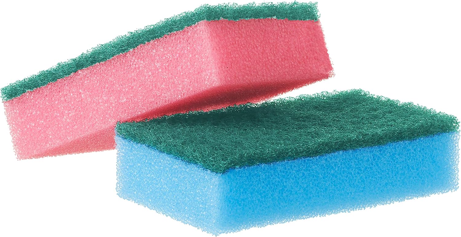 Spont游戏副本 Essentials Sponge Scourers - 120 Pack (12 x 10), Assorted Colors 3