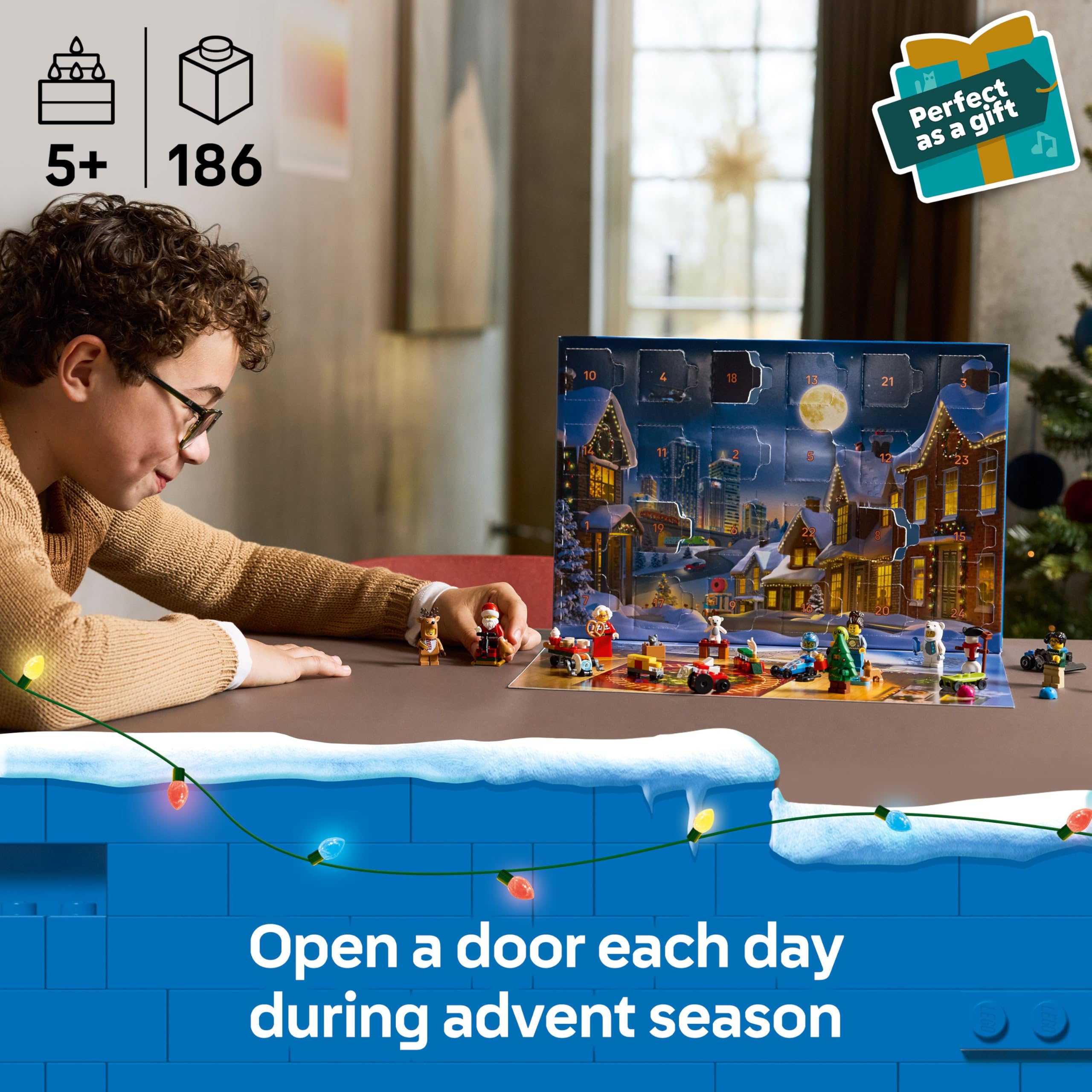 LEGO City Advent Calendar 2025 - 24-Day Holiday Building Playset for Ages 5+ 10