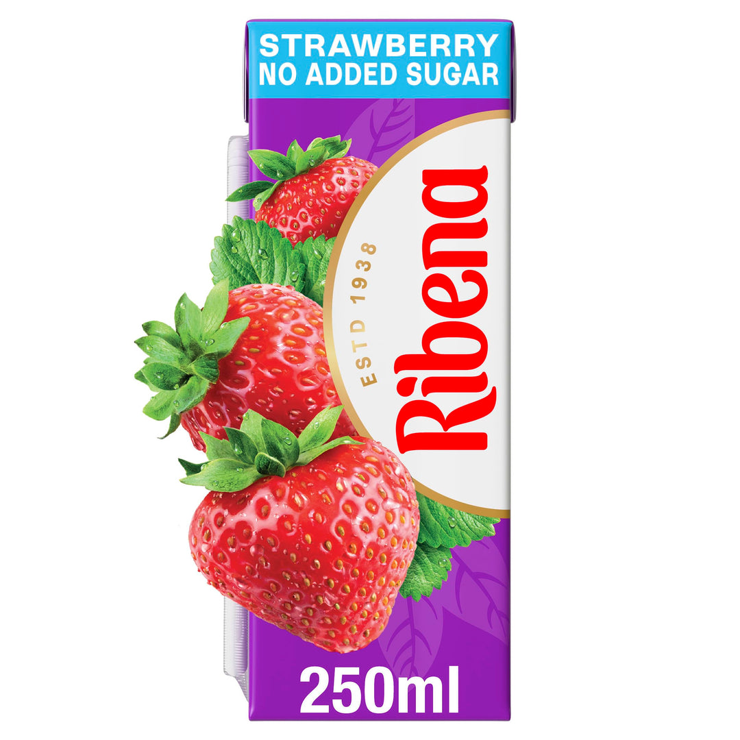 Ribena - Strawberry No Added Sugar Juice Drink Multipack 6x 250ml