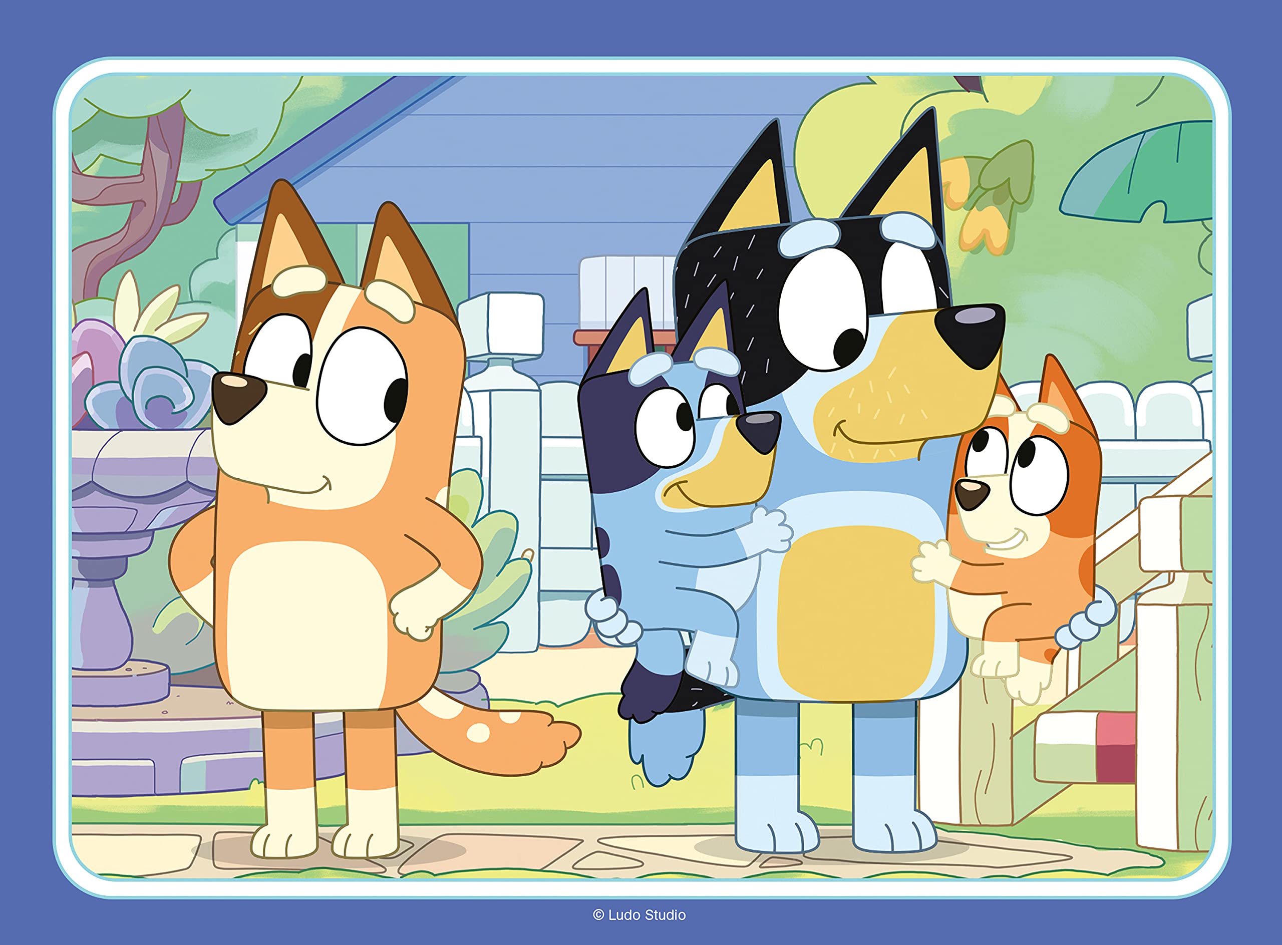 Ravensburger Bluey 4-in-1 Jigsaw Puzzle Set - 12, 16, 20, 24 Piece Puzzles for Kids 3+ 5