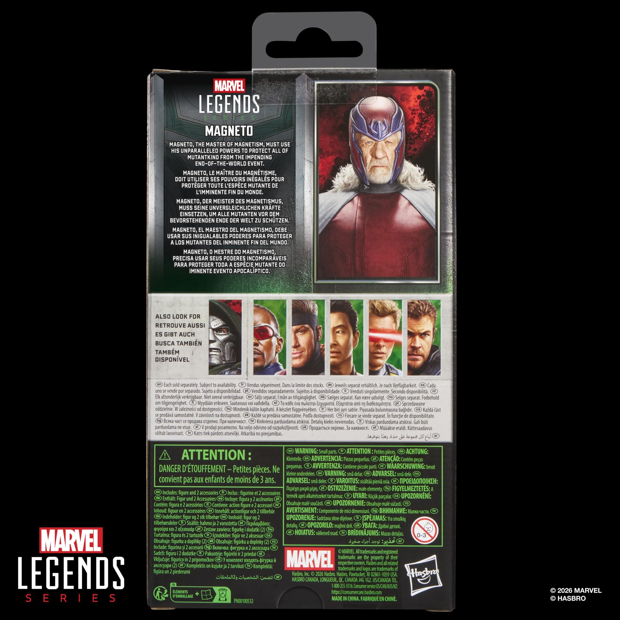 Marvel Legends Magneto Action Figure - 15cm Scale, 20+ Points of Articulation, Includes 2 Accessories 9