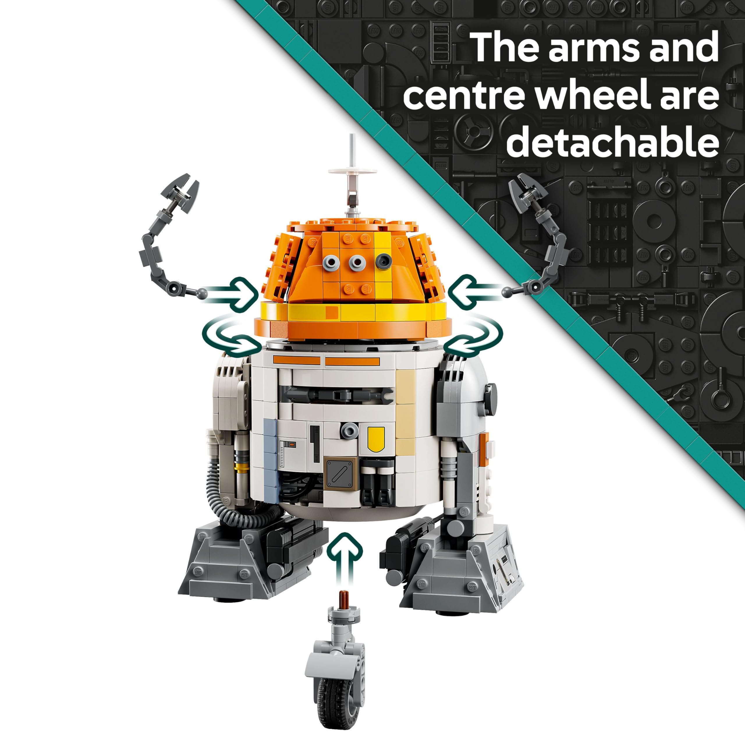 LEGO Star Wars 75416 Chopper (C1-10P) Astromech Droid Building Set - 10+ Years 9