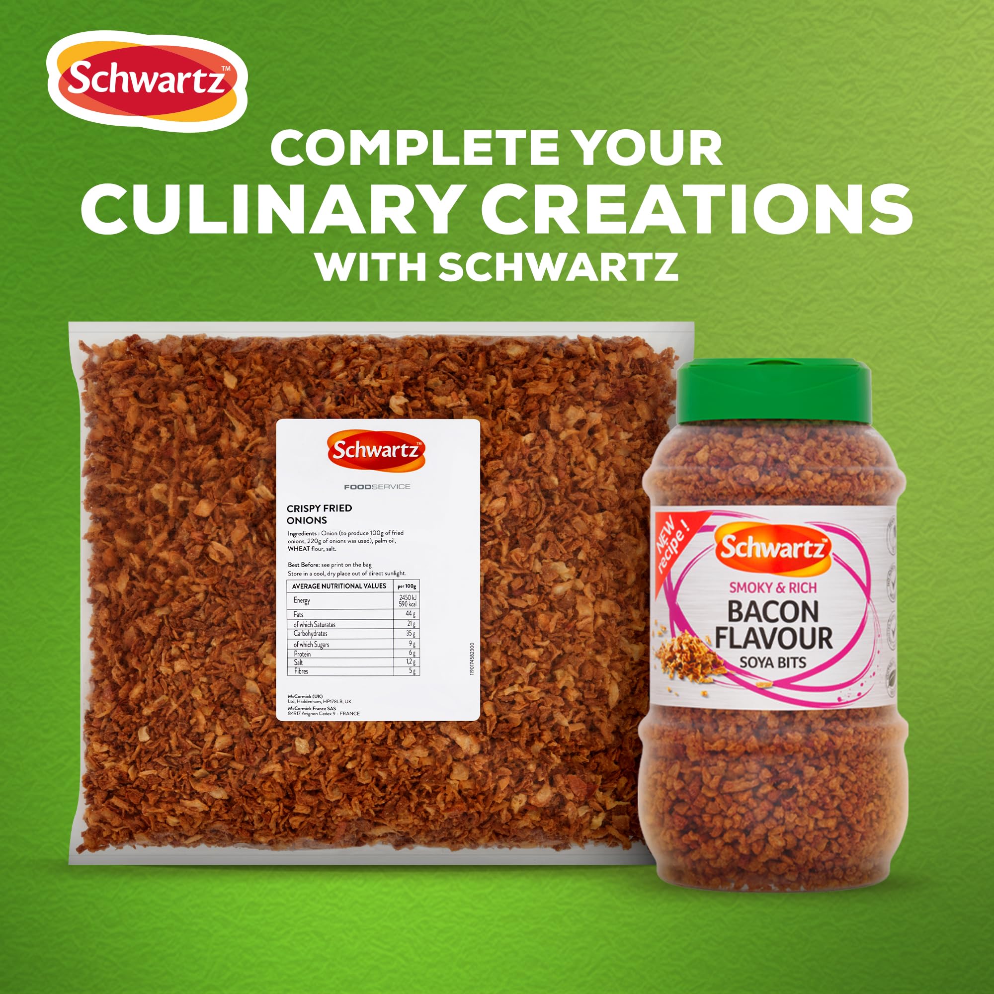 Schwartz Crispy Fried Onions - Ready-to-Use Garnish | 1Kg Pack 5