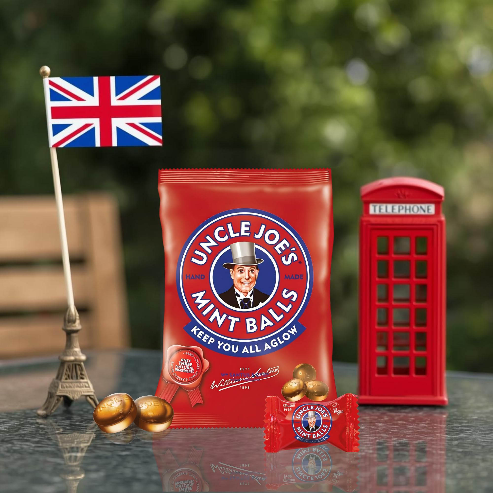 Uncle Joe's Mint Balls 90g Beutel - Traditionelle englische Minzbonbons 6