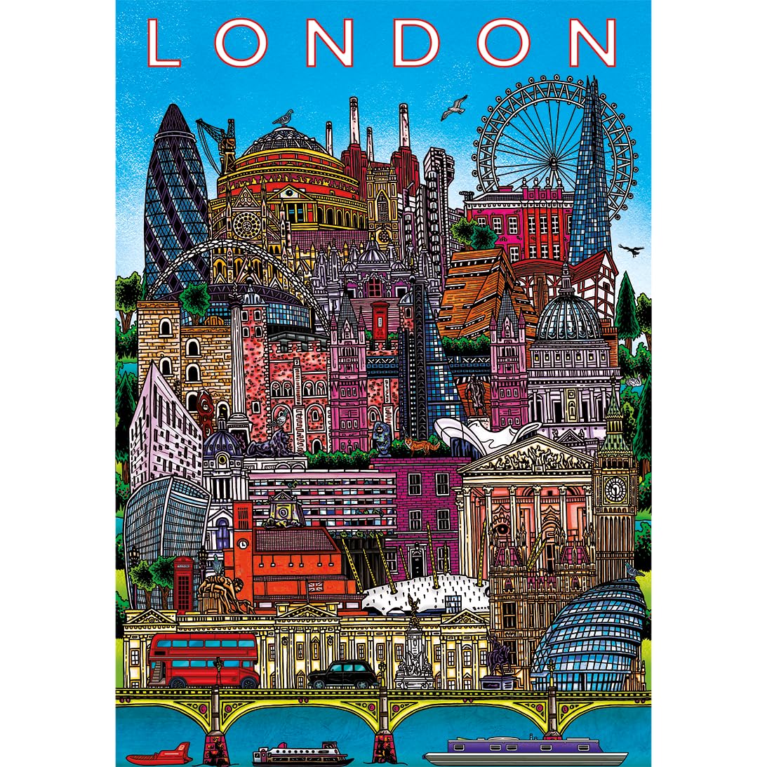 Gibsons London Cityscape Jigsaw Puzzle - 500 Pieces | Adult & Teen | 34x48cm 7