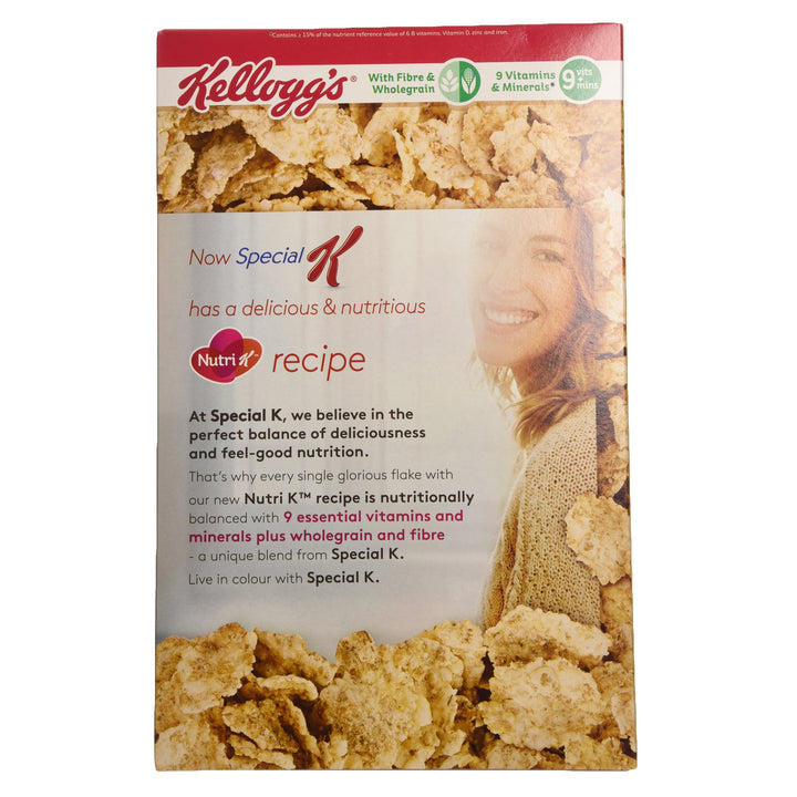 Special K Red Berries Breakfast Cereal, 500g Multigrain with Freeze-Dried Strawberries & Cherries