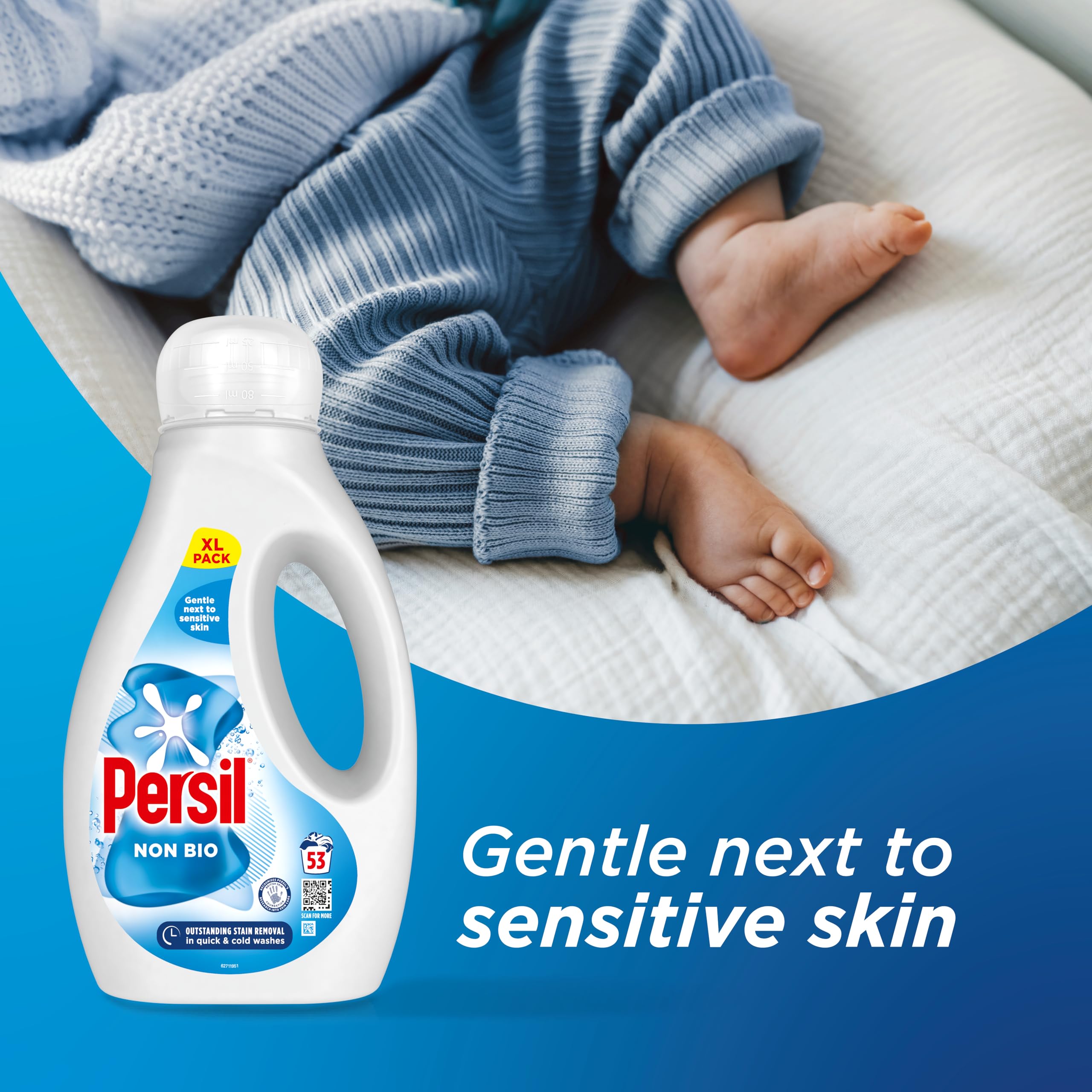 Persil - Non Bio Laundry Washing Liquid Detergent (1.43 kg) 7