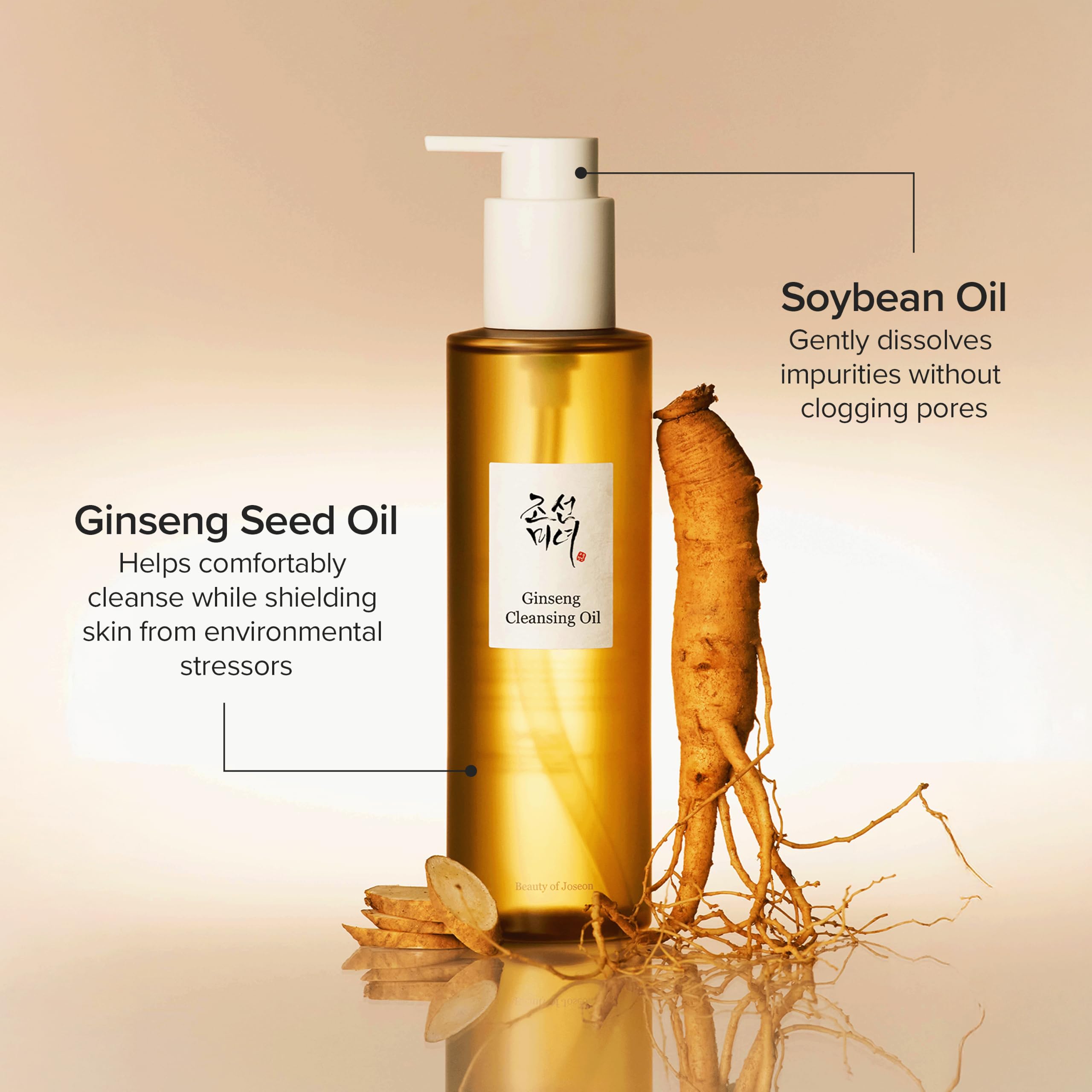 Beauty of Joseon Ginseng Cleansing Oil - Deep Pore Cleansing, Waterproof Makeup Remover | 210 ml 4
