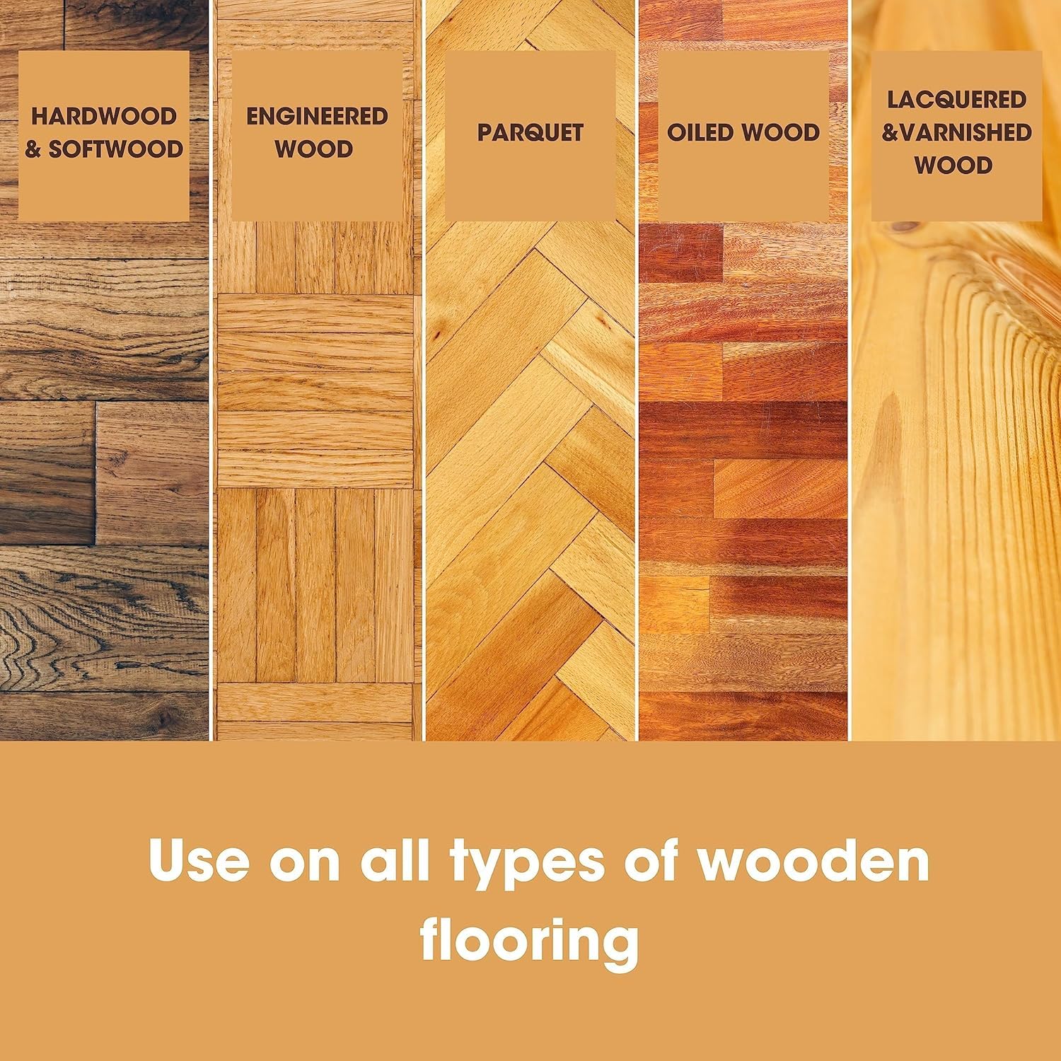 Furniture Clinic Wood Floor Polish - Glossy Finish & Stain Protection | 500ml Liquid 5