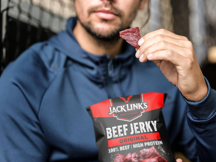 Jack Link's Beef Jerky Original Flavor High Protein Meat Snack Multipack 12 x 25g