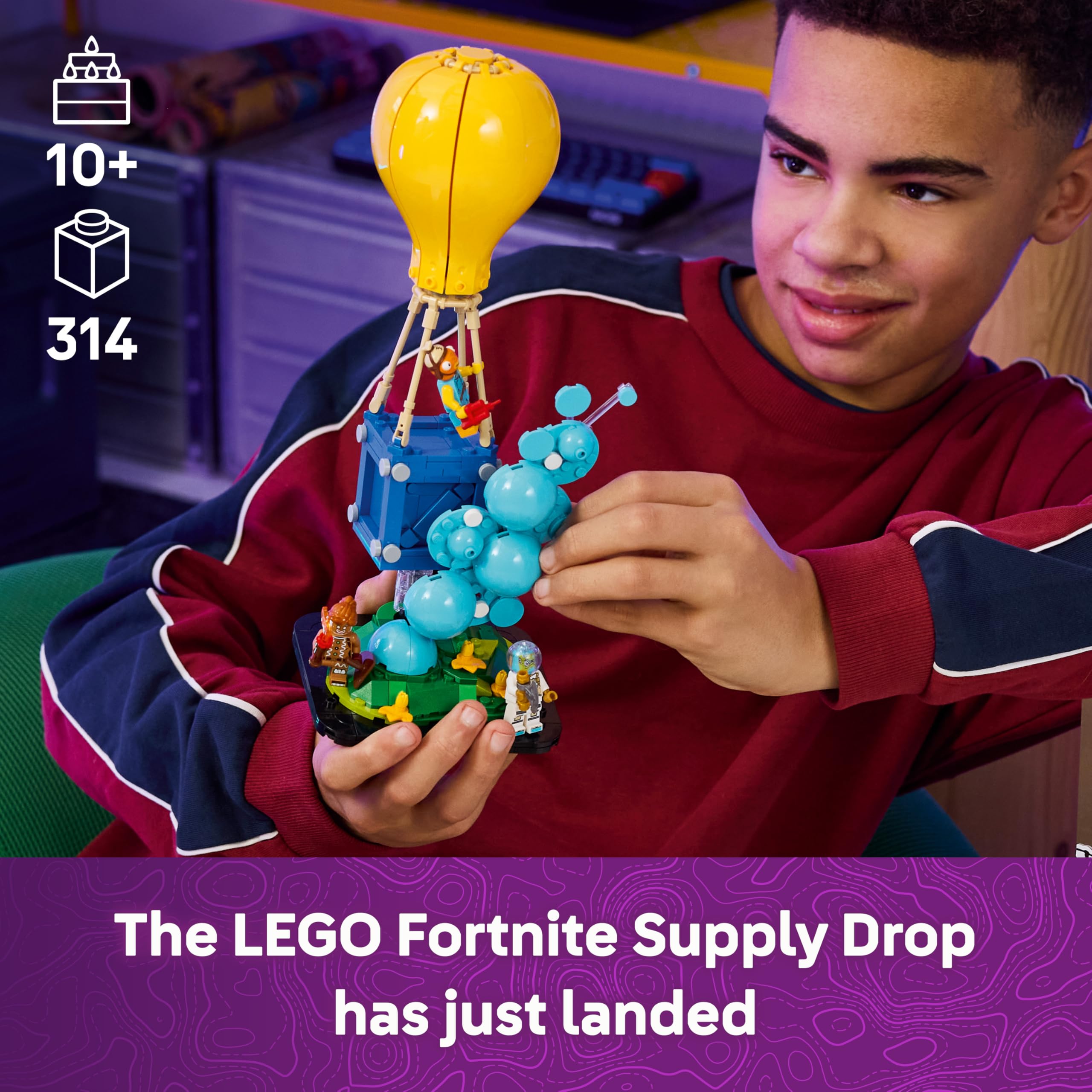 LEGO Fortnite Supply Drop Building Set 77080 | 3 Minifigures | Ages 10+ 2