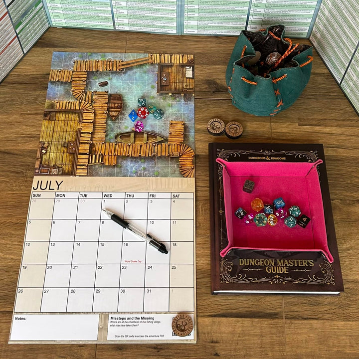 Loke Battlemats Calendar of Many Adventures 2026