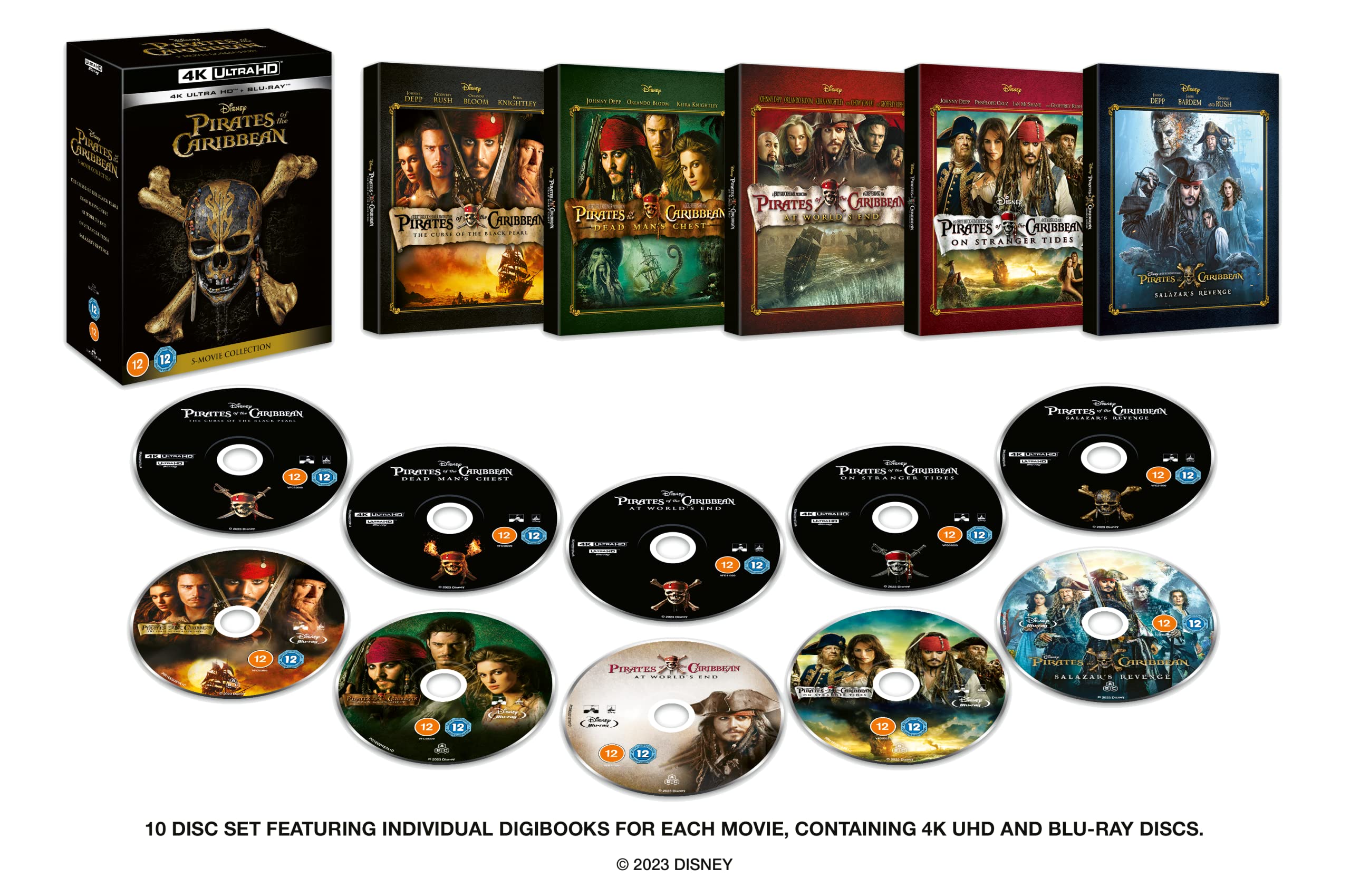 Pirates of The Caribbean: The Complete Collection [4K UHD + Blu-ray] 1
