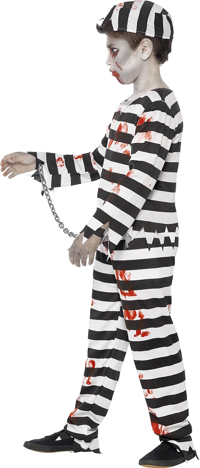 Smiffys Zombie Convict Costume - Age 10-12 Years (44326)