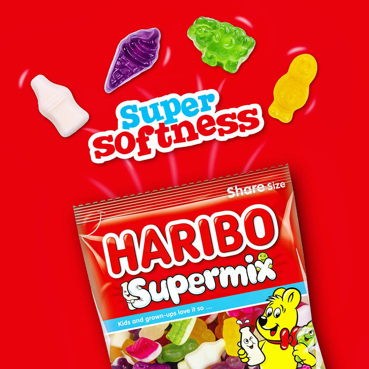 HARIBO Supermix Gummy Candy, 160g