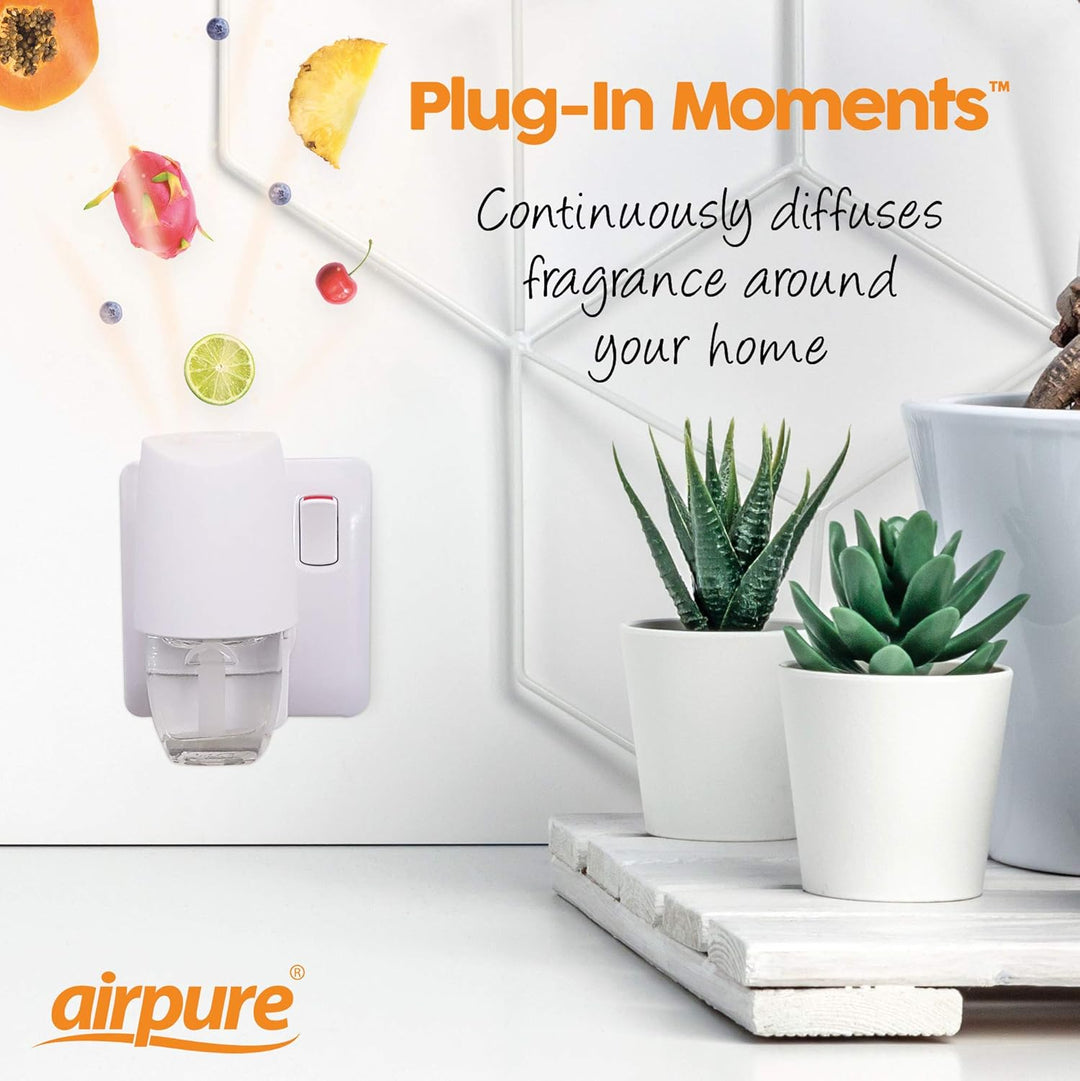 Airpure Plug-In Moments Refill Air Freshener - 20ml Long-Lasting Scented Oil for Home or Office