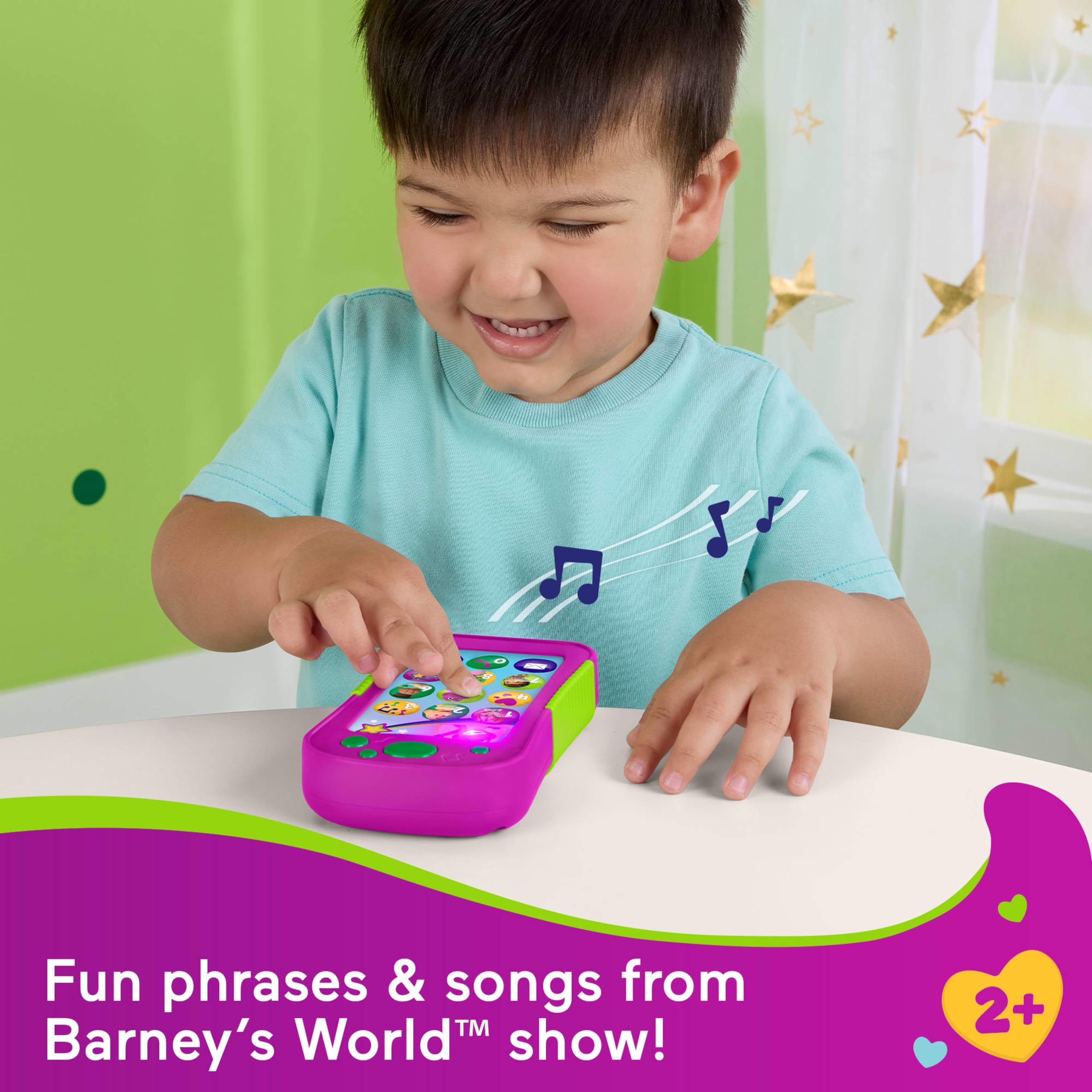 Barney's World Hey Phone - Music, Lights & Phrases | Ages 2+ | Multicolor 2