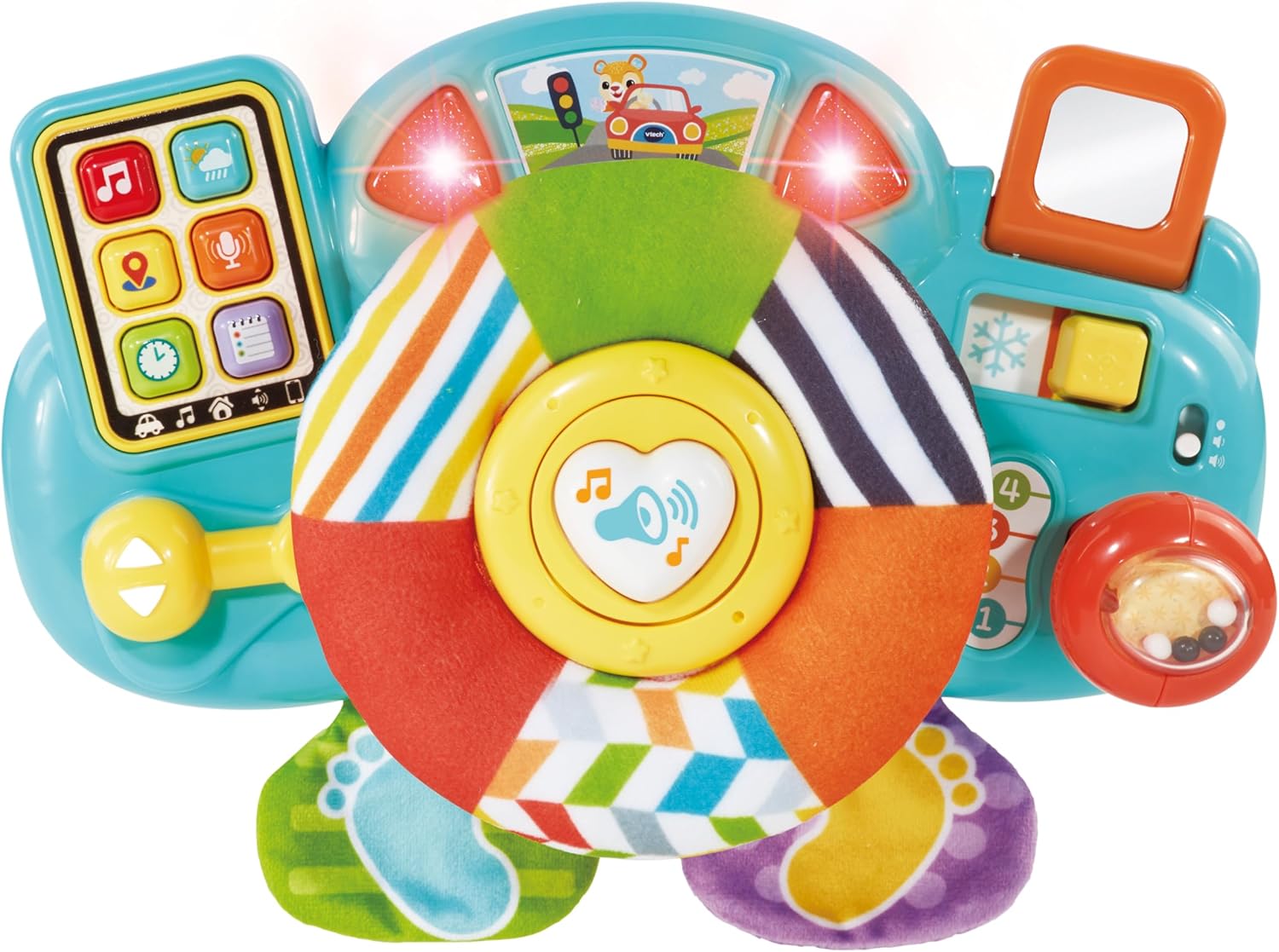 VTech Beep Beep Baby Driver - Interactive Steering Wheel Toy for 3 Months+ 1