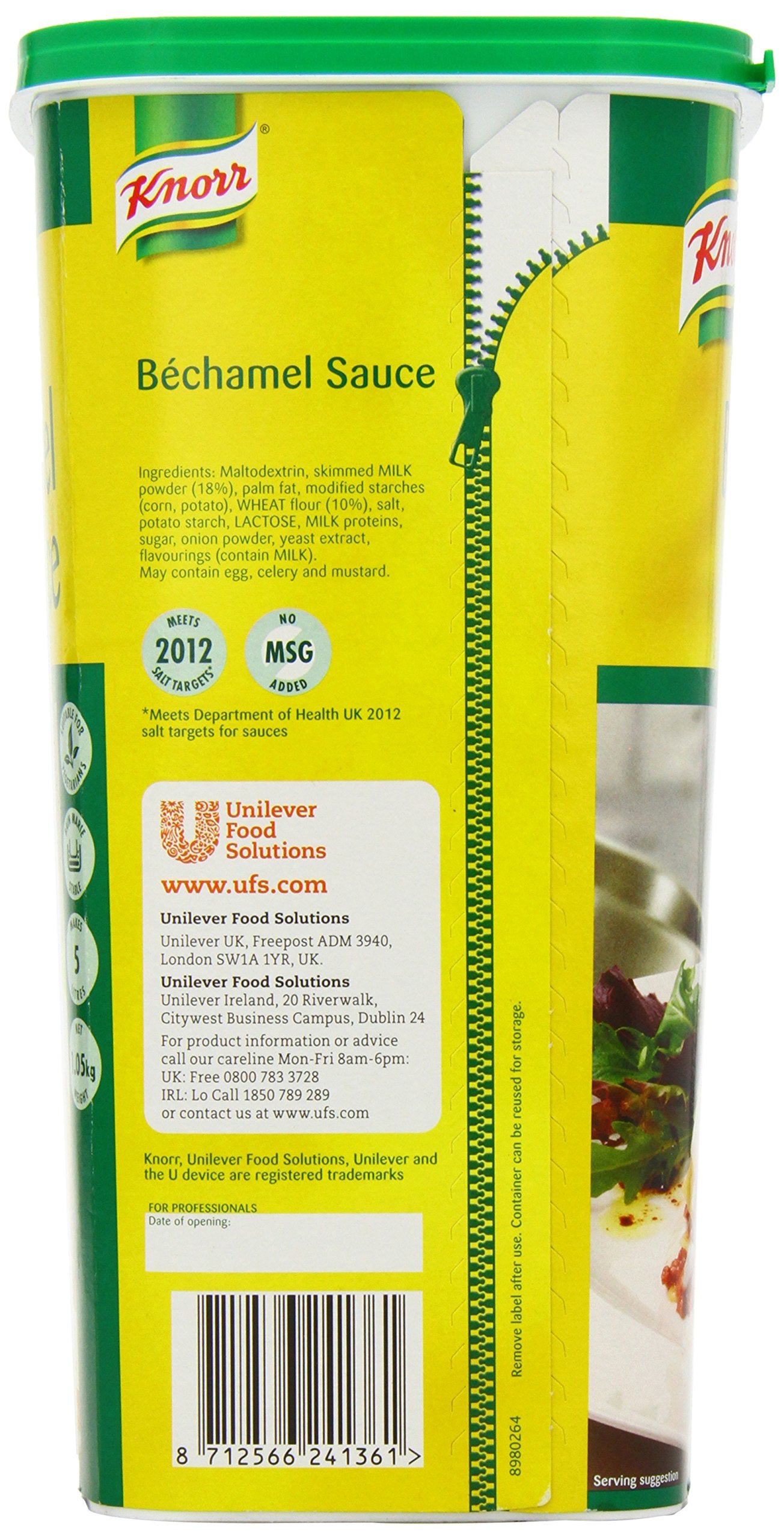 Knorr Béchamel Sauce Mix - Makes 5L | 1kg Pack | Vegan & Vegetarian Suitable 2