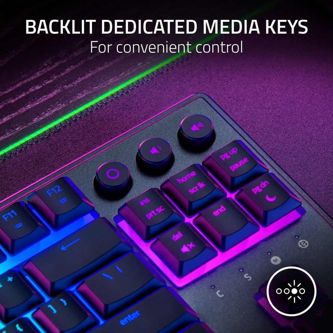 Razer Ornata V3 Tenkeyless Gaming Keyboard - Mecha-Membrane Switches, RGB Backlighting, Magnetic Wrist Rest, UK Layout