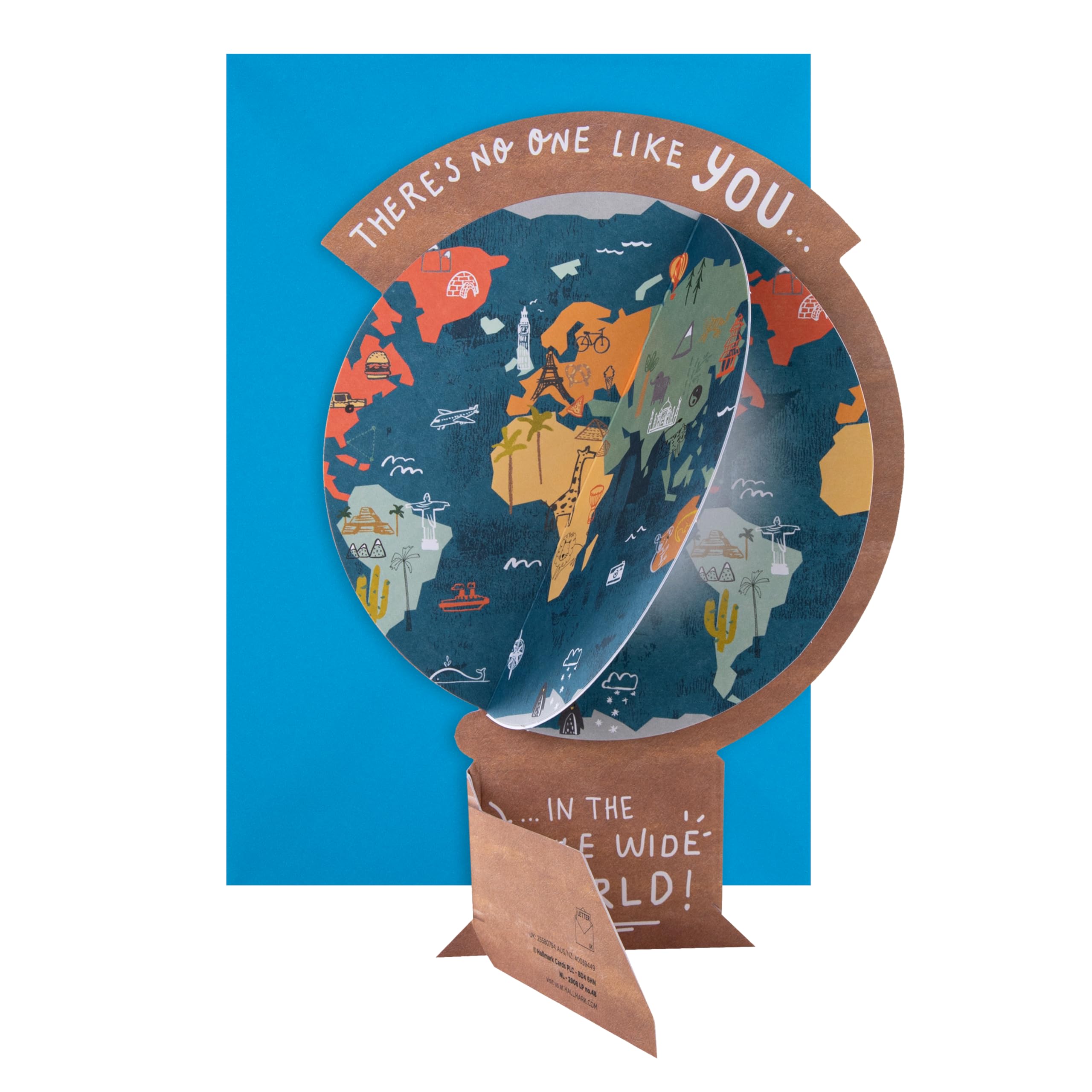 Hallmark Father's Day Pop Up World Globe Card | 3D Design | H22.8cm x W15.9cm 4