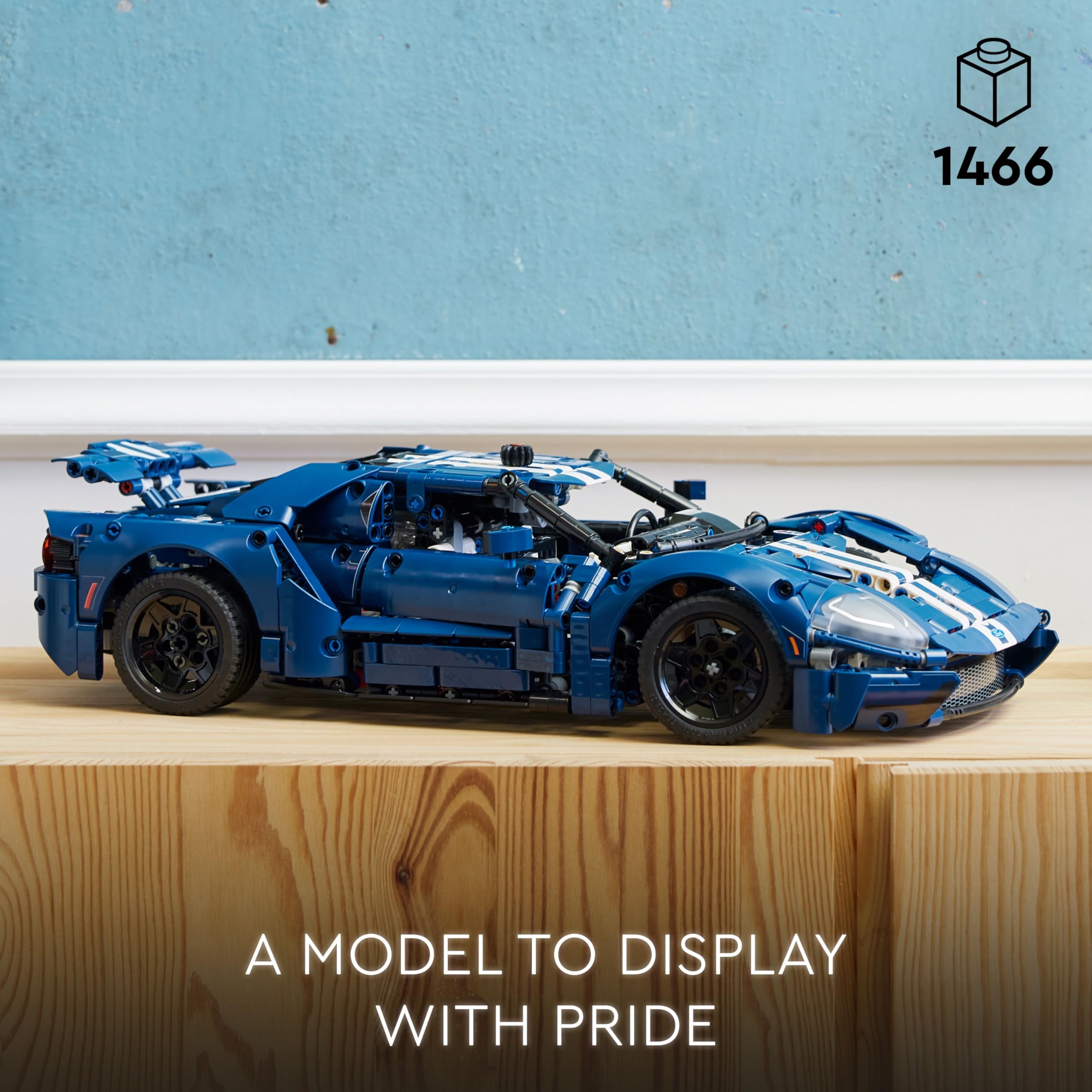 LEGO Technic 42154 2022 Ford GT Car Model Kit | 1:12 Scale | 1,466 Pieces | Ages 18+ 5
