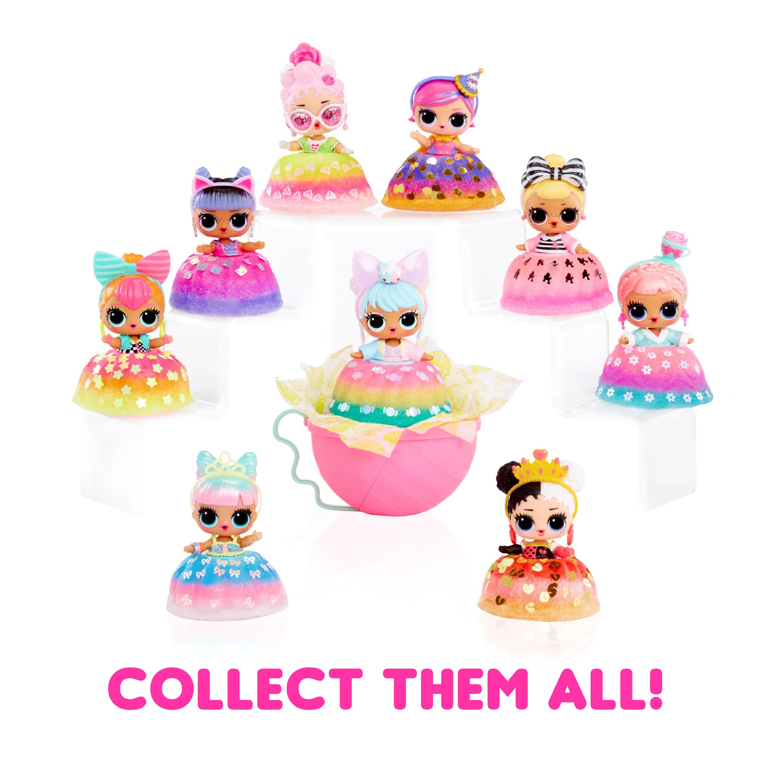 L.O.L. Surprise! Mix & Make Birthday Cake Tots - DIY Cake Dress Doll Playset for Ages 3+ 6