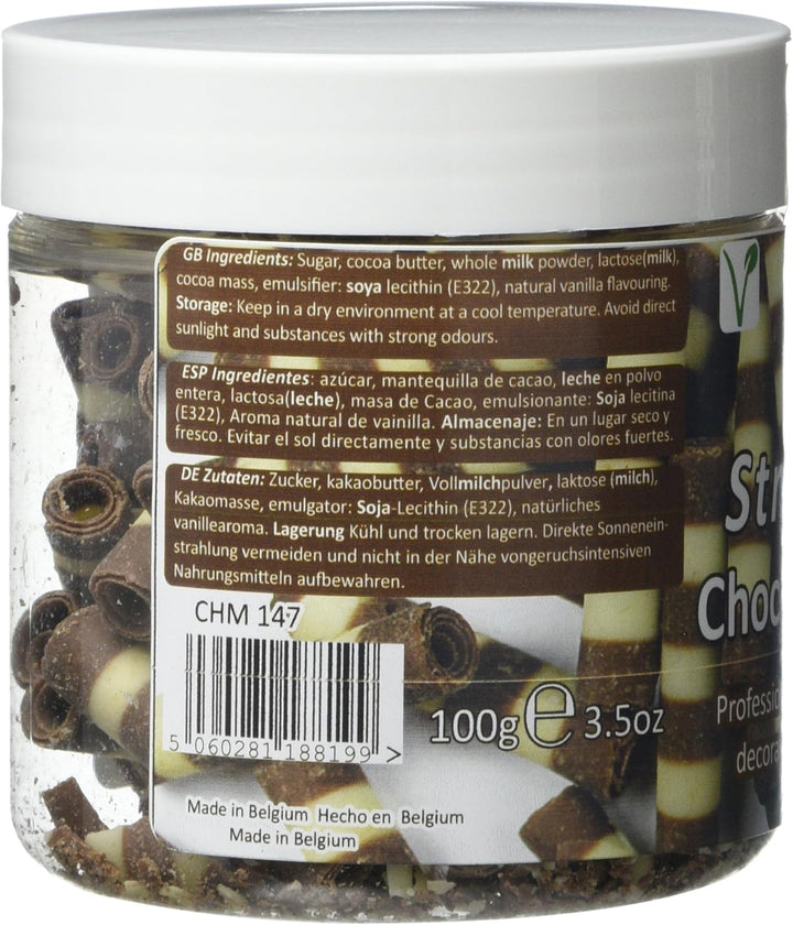 PME - Belgian Chocolate Striped Cigarellos 100 g