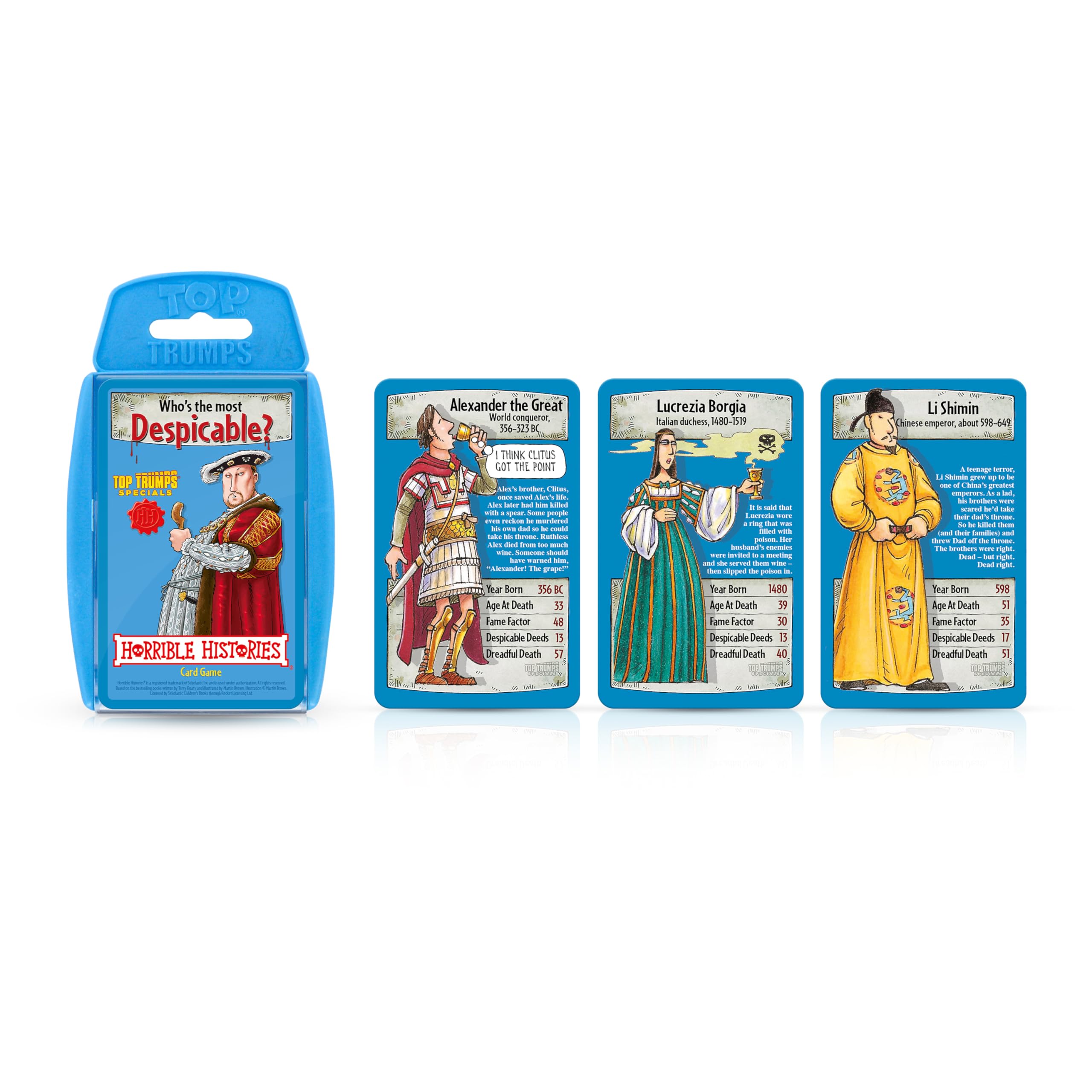 Top Trumps Horrible Histories Specials Card Game | Portable | Multicolor 2