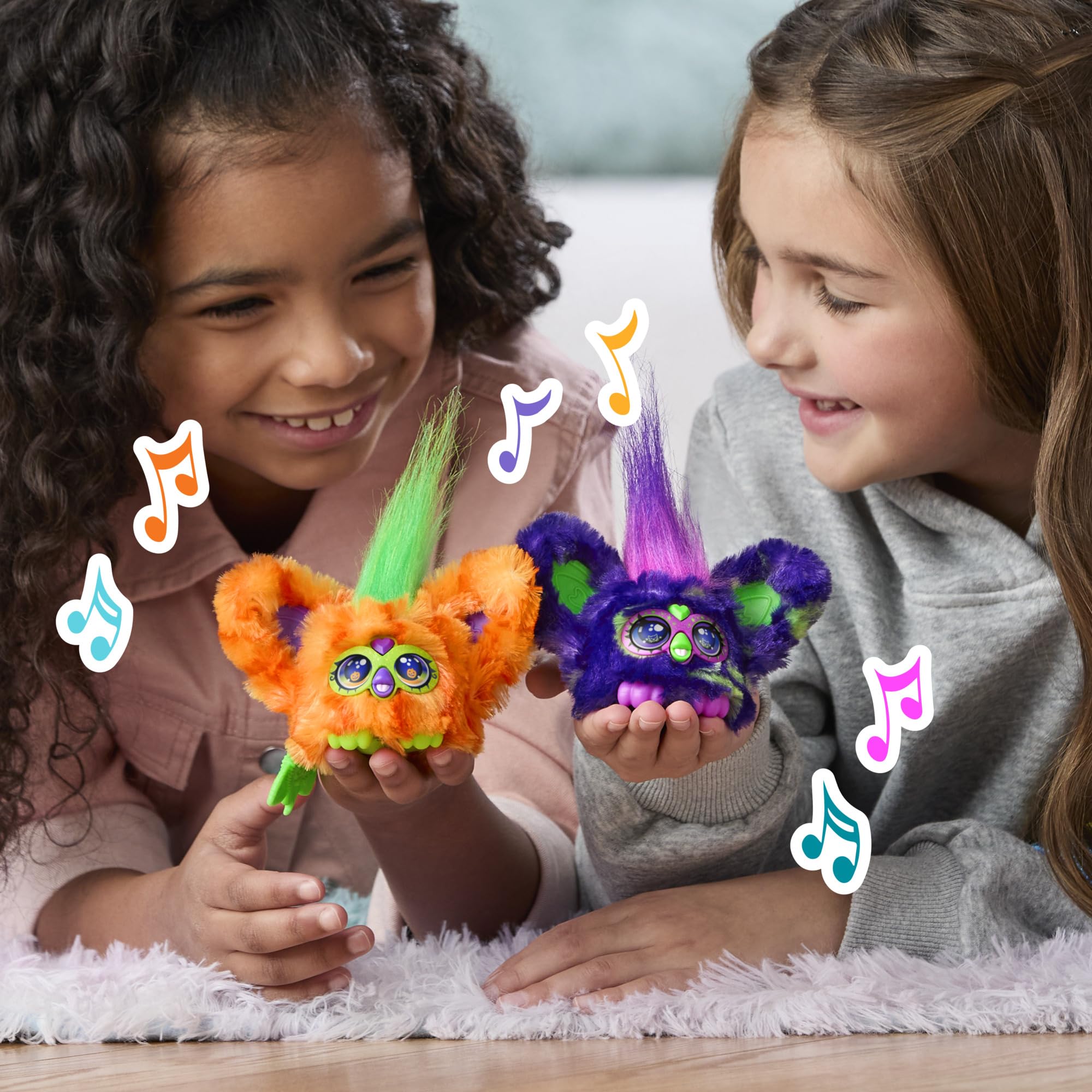 Furby Furbelt 2-Pack Fall - Lila & Orange Electronic Pets for Kids 6+ 9