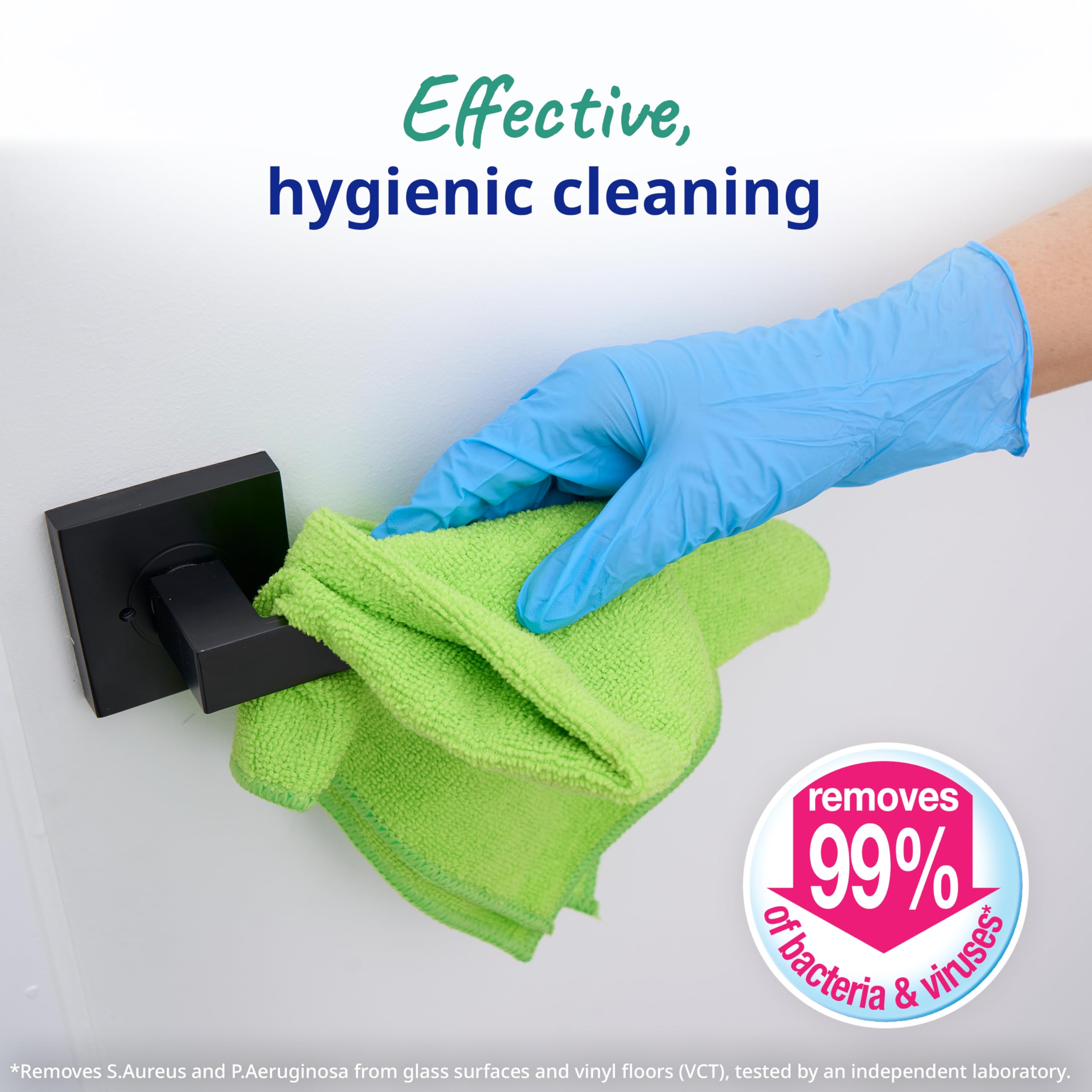 Spontex Specialist Microfibre Cloths - Pack of 10 | XL Size 38x40cm | Machine Washable 5