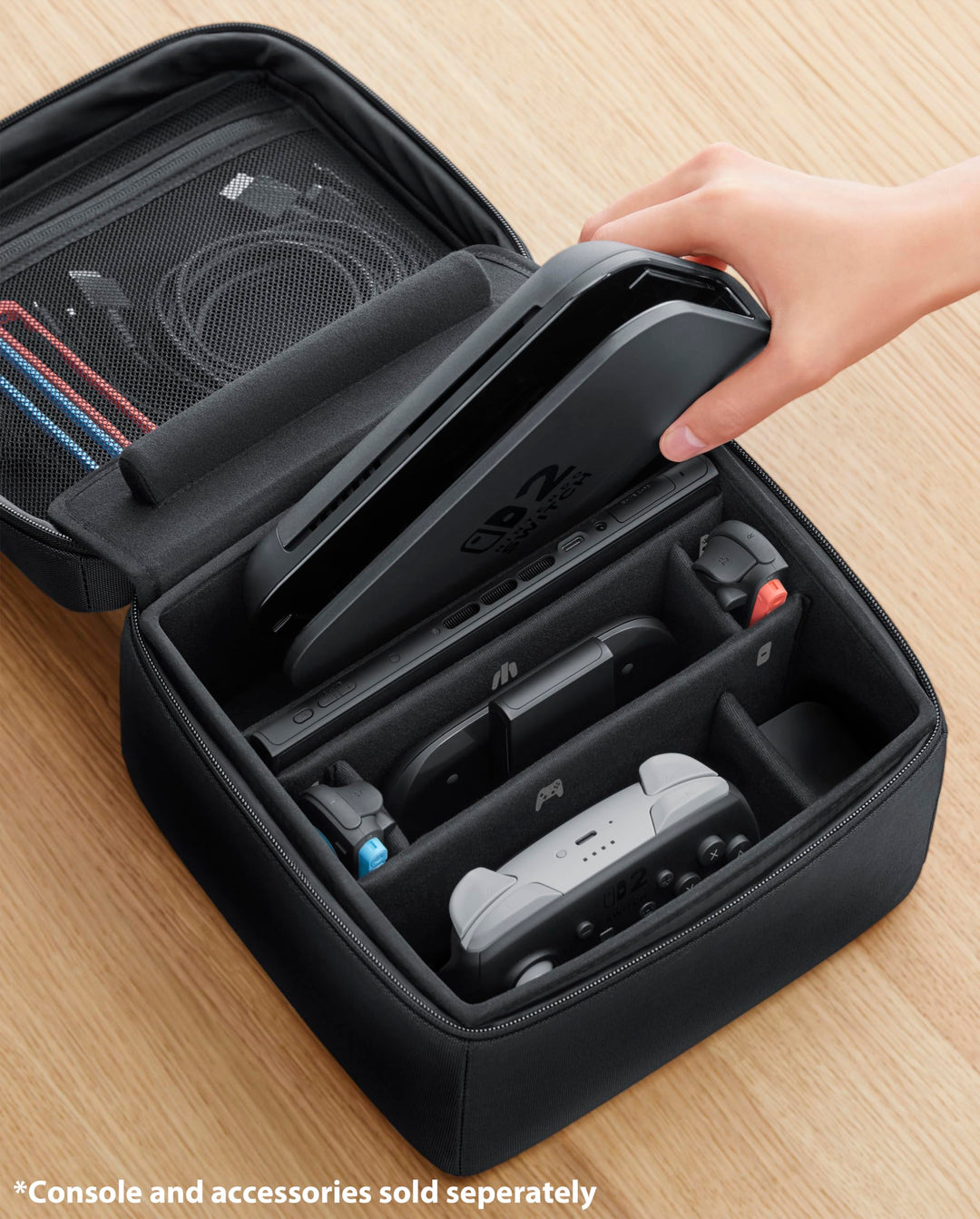 Nintendo Switch 2 All-In-One Carrying Case for Console, Dock, Joy-Con 2, Cables & Game Cards