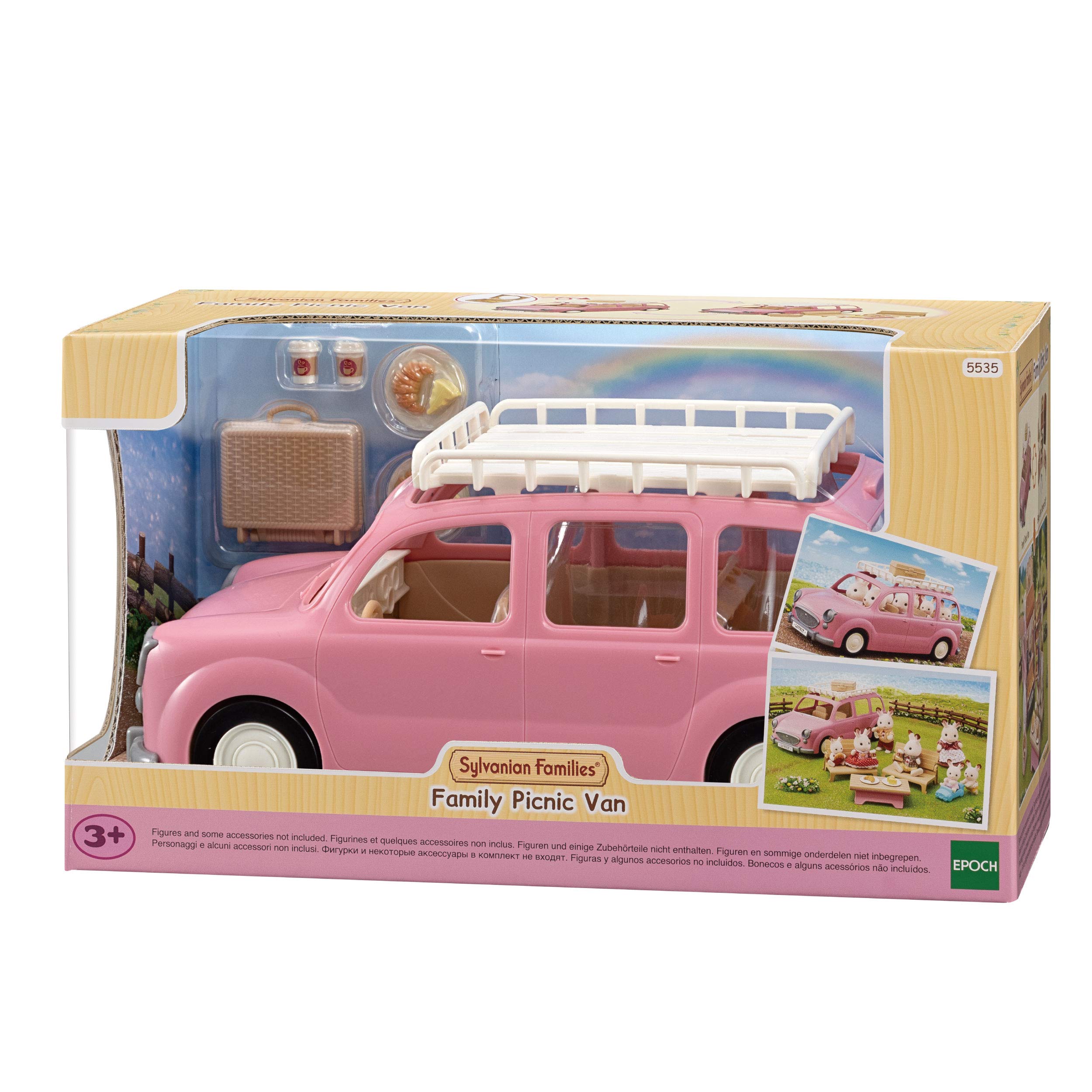 Sylvanian Families Family Picnic Van Playset - Fits 8 Figures | Multicolor Plastic | Ages 3+