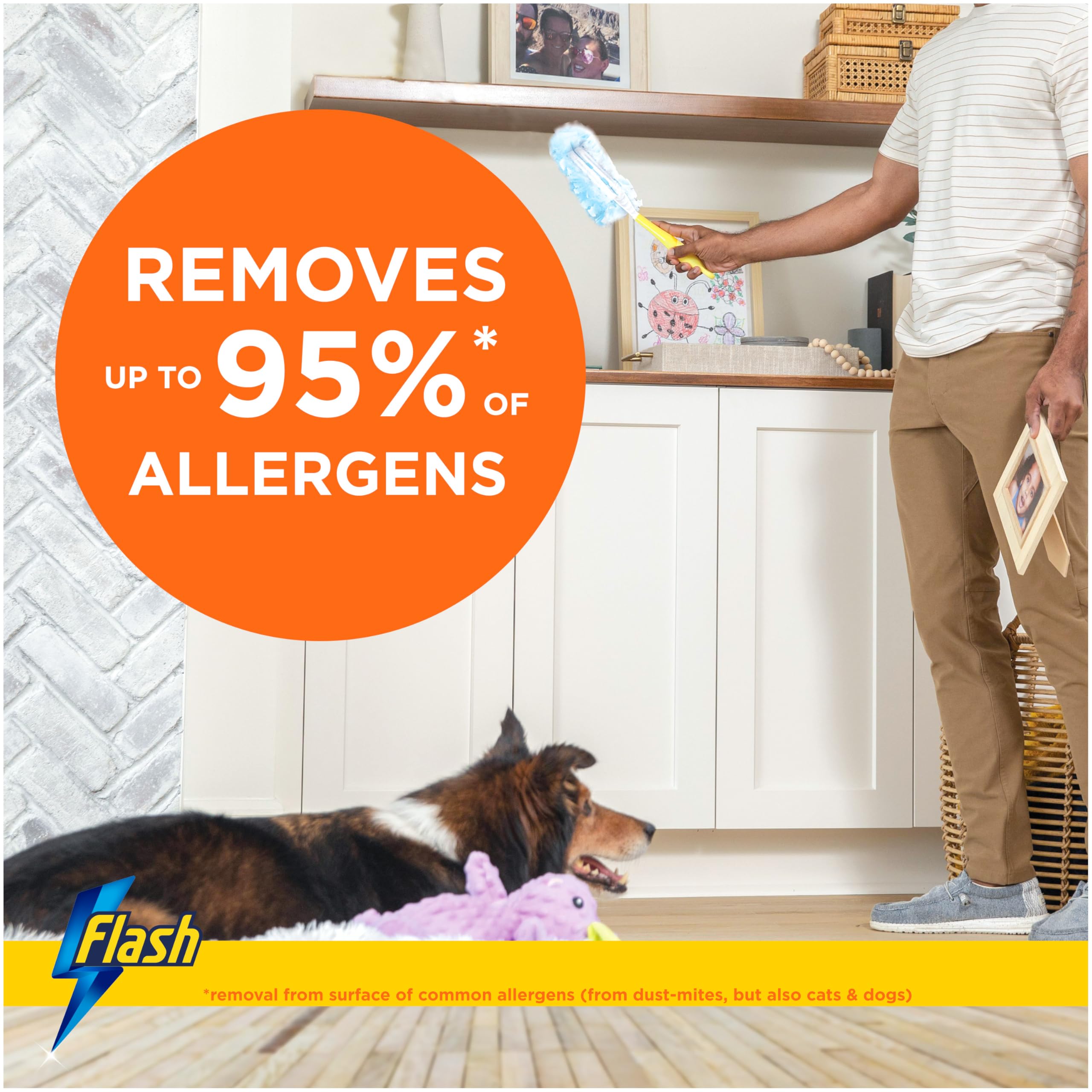 Flash - Dust Magnet Refills Fluffy Dusters 5 Pack Scented Cleaning Tools 6