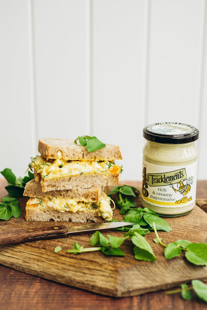 Tracklements Rich & Creamy Mayonnaise - Award-Winning Creamy Condiment with Free Range Eggs